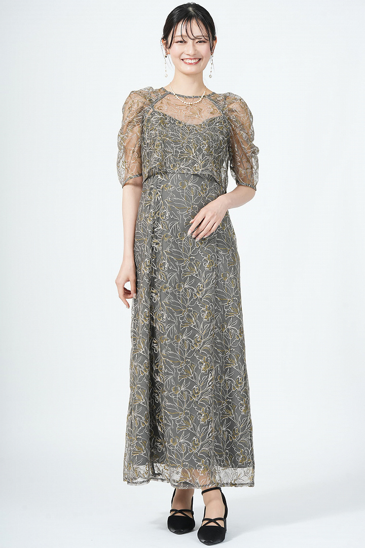 ホールレースモスグレードレス