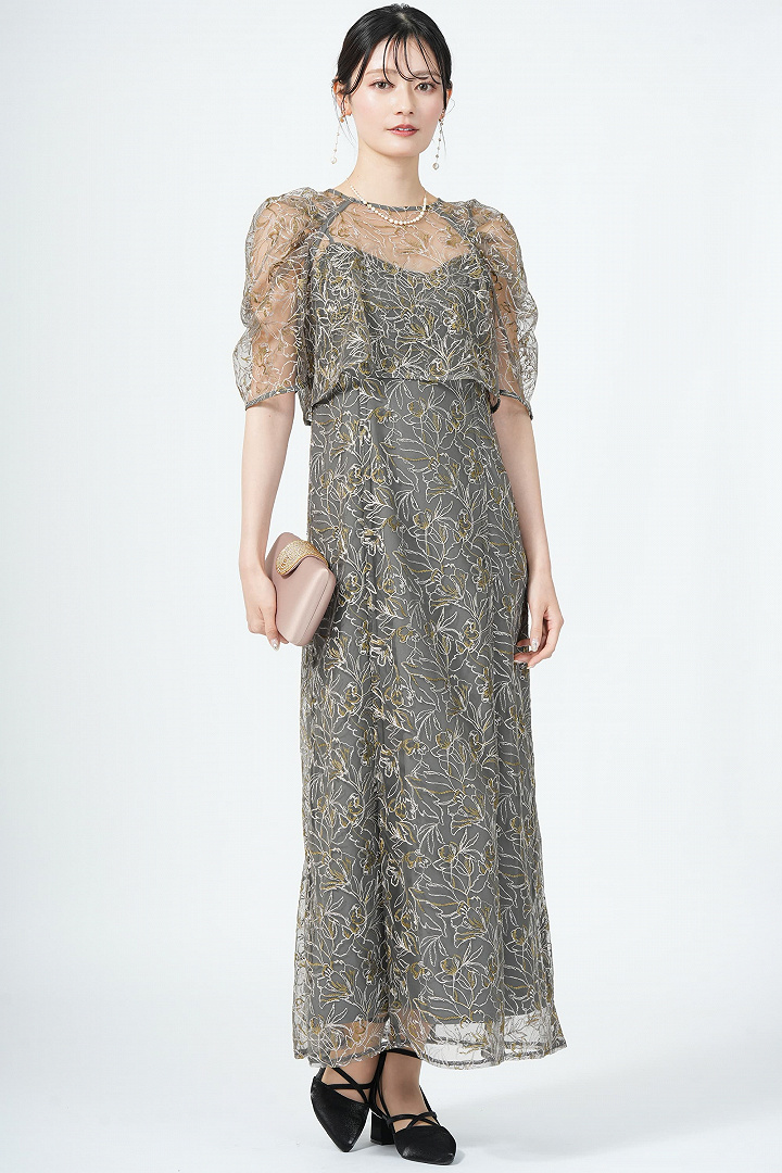 ホールレースモスグレードレス