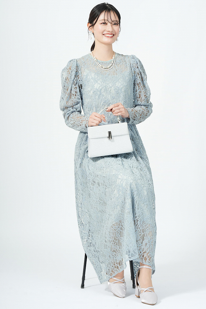 モールレースブルードレス