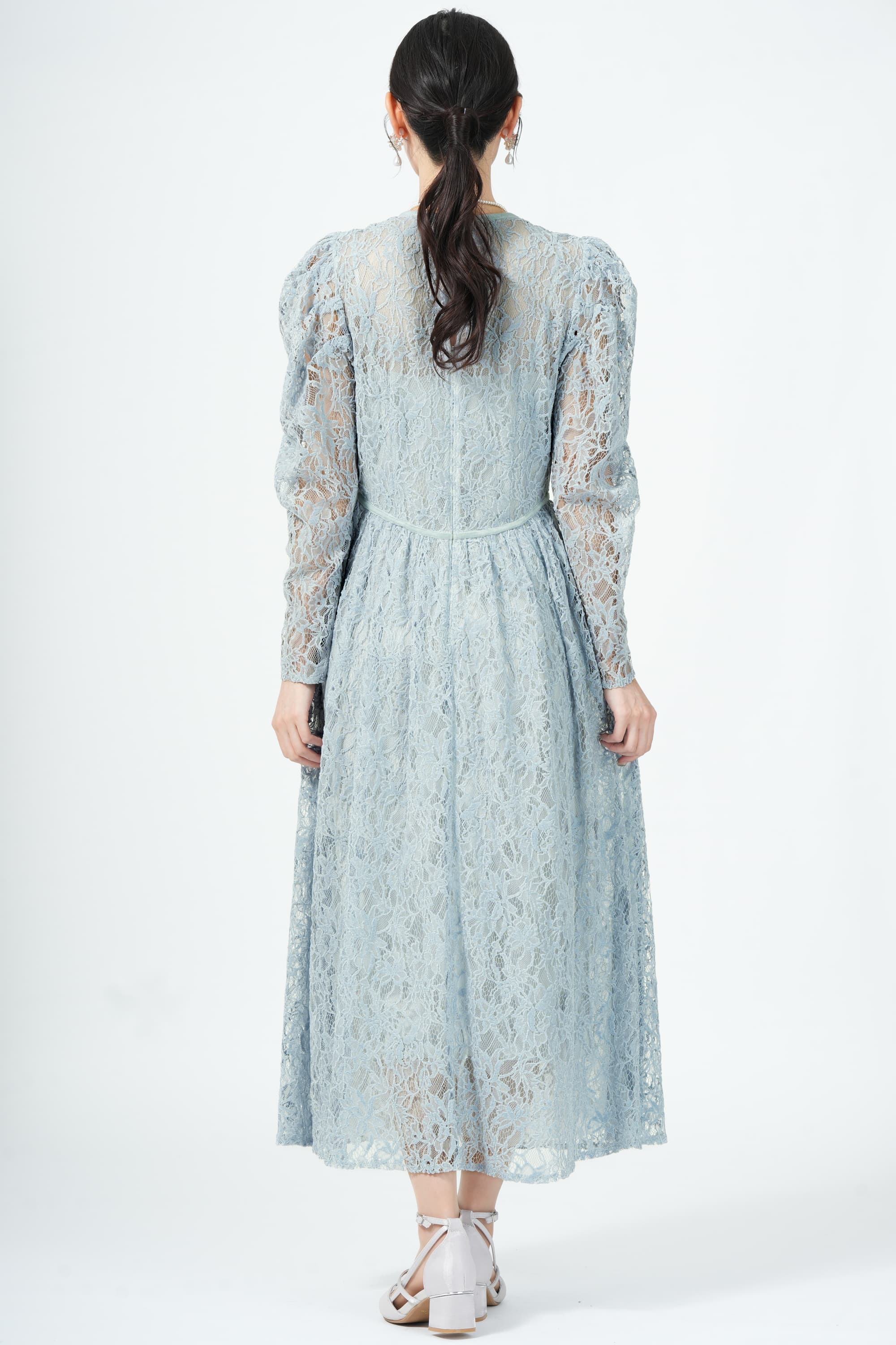 JILLSTUART モールレースブルードレス (M) をレンタル - 結婚式