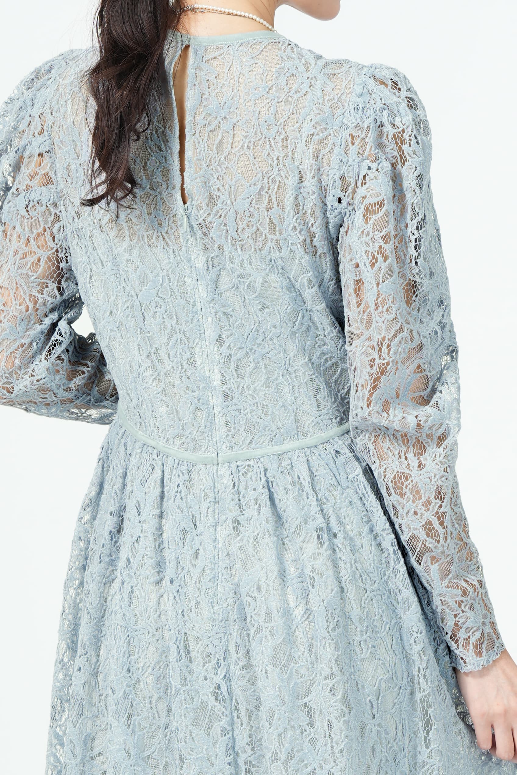 JILLSTUART モールレースブルードレス (M) をレンタル - 結婚式