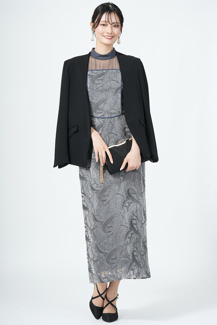 メッシュエンブロイダリーグレードレス