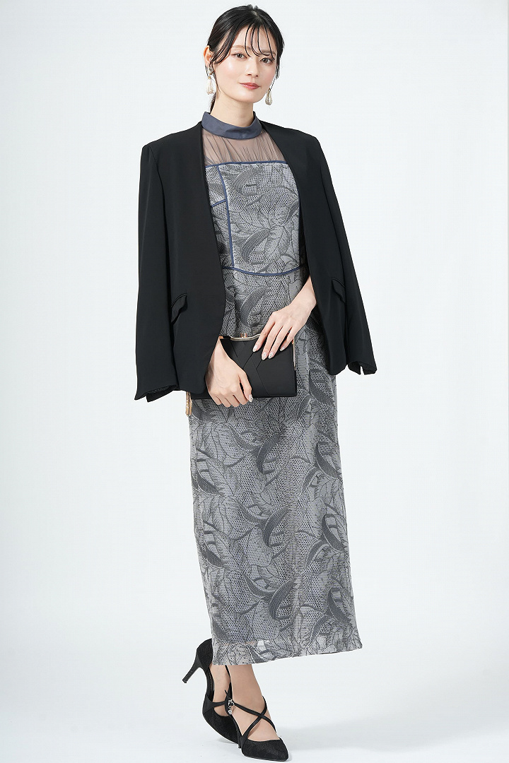 メッシュエンブロイダリーグレードレス