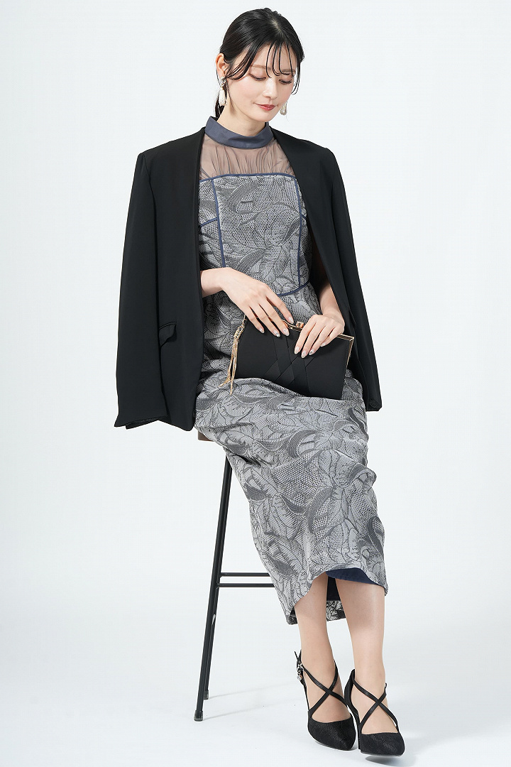 メッシュエンブロイダリーグレードレス