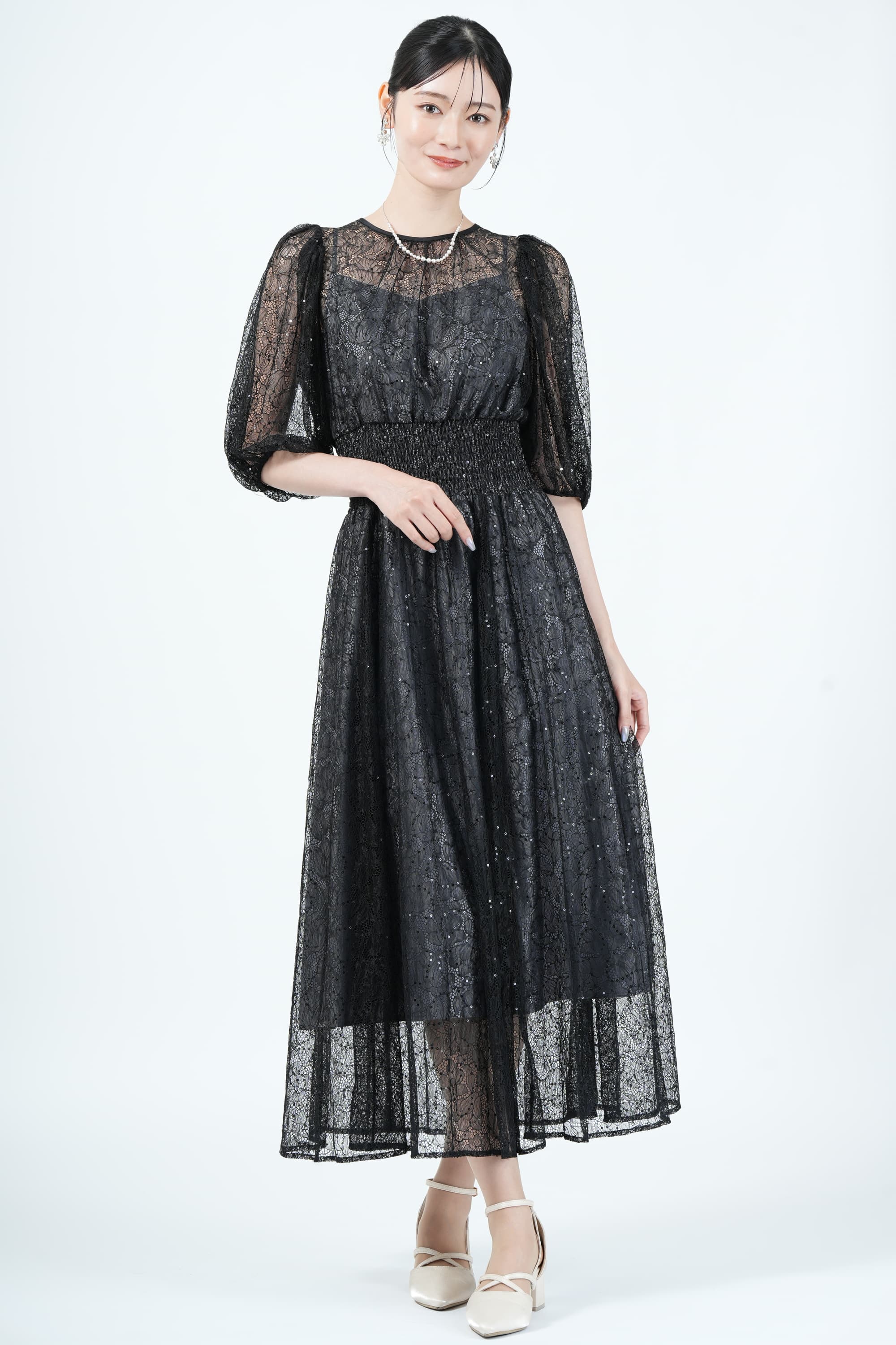 お値下げしました！JILL STUART ドレス　ブラックレース セール】◇ファインレースドレス（ワンピース）｜JILL STUART
