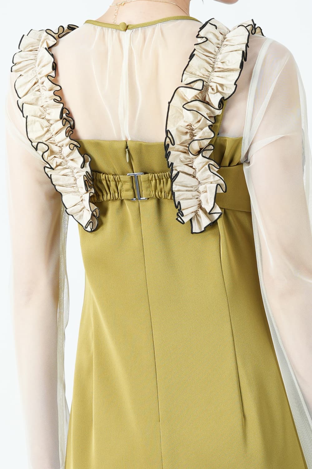 LILY BROWN フラワービスチェオリーブドレス (M) をレンタル - 結婚式