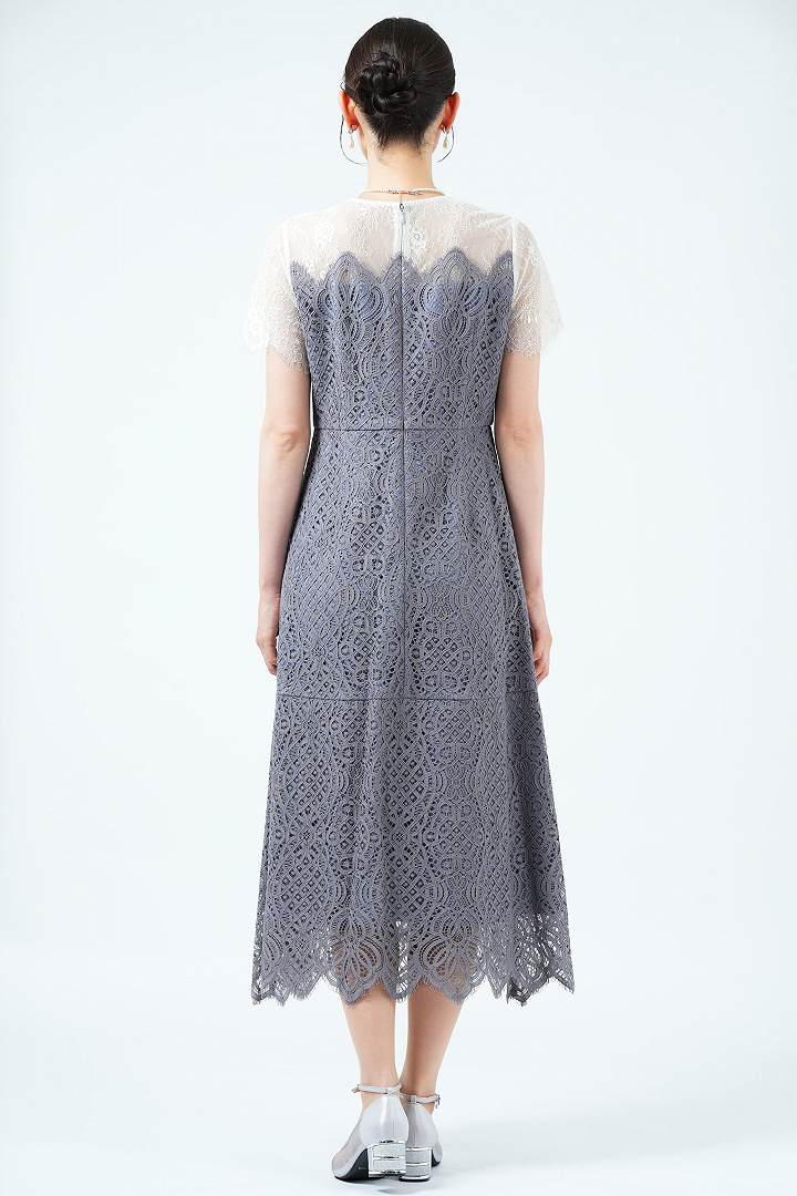 スカラレース切り替えパープルグレードレス