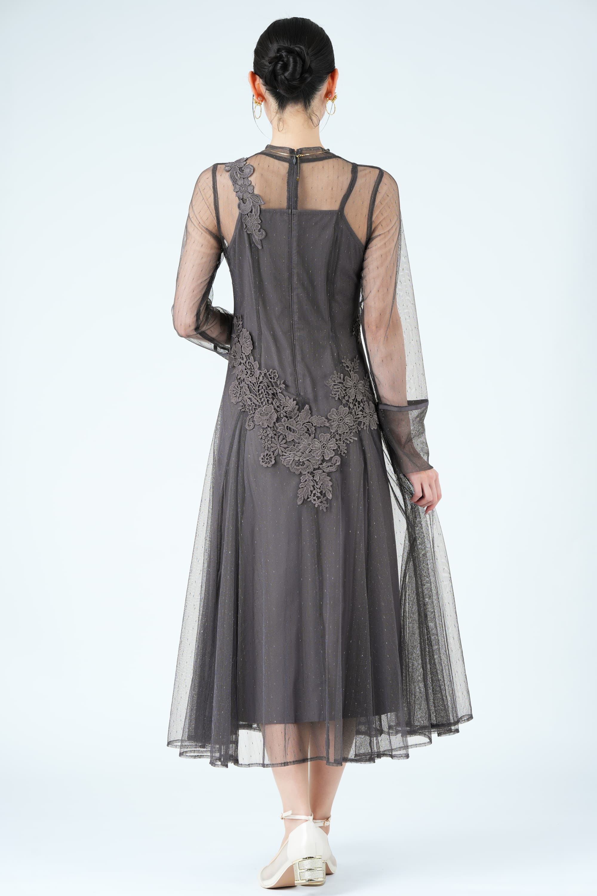 アンティーク 目の細かな◻◽フィレレース レクタングル トレイクロス ローズ紋様 アンティーク 目の細かな◻◽フィレレース レクタングル トレイ