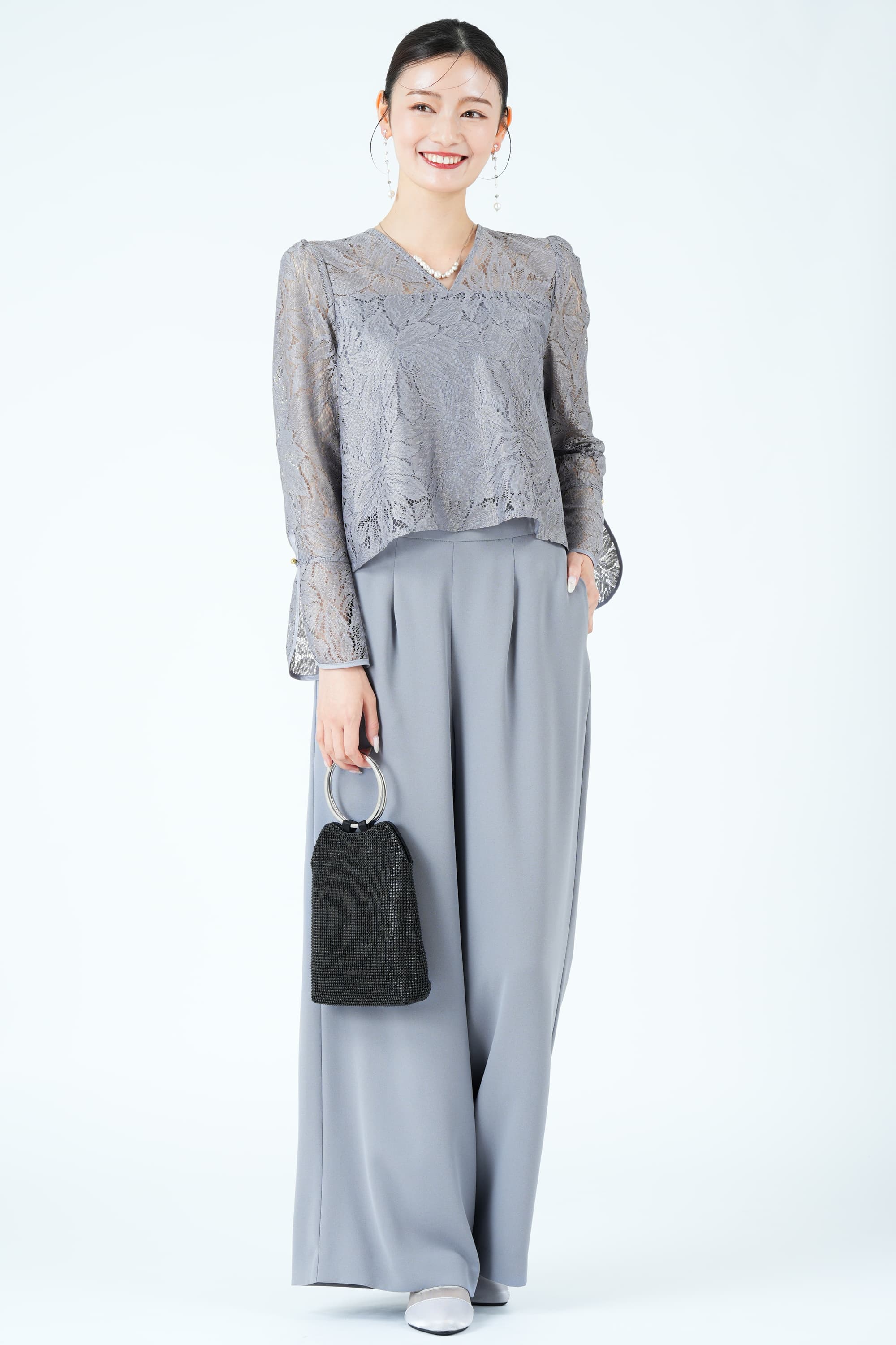 華奢チェーンシルバーイヤリング