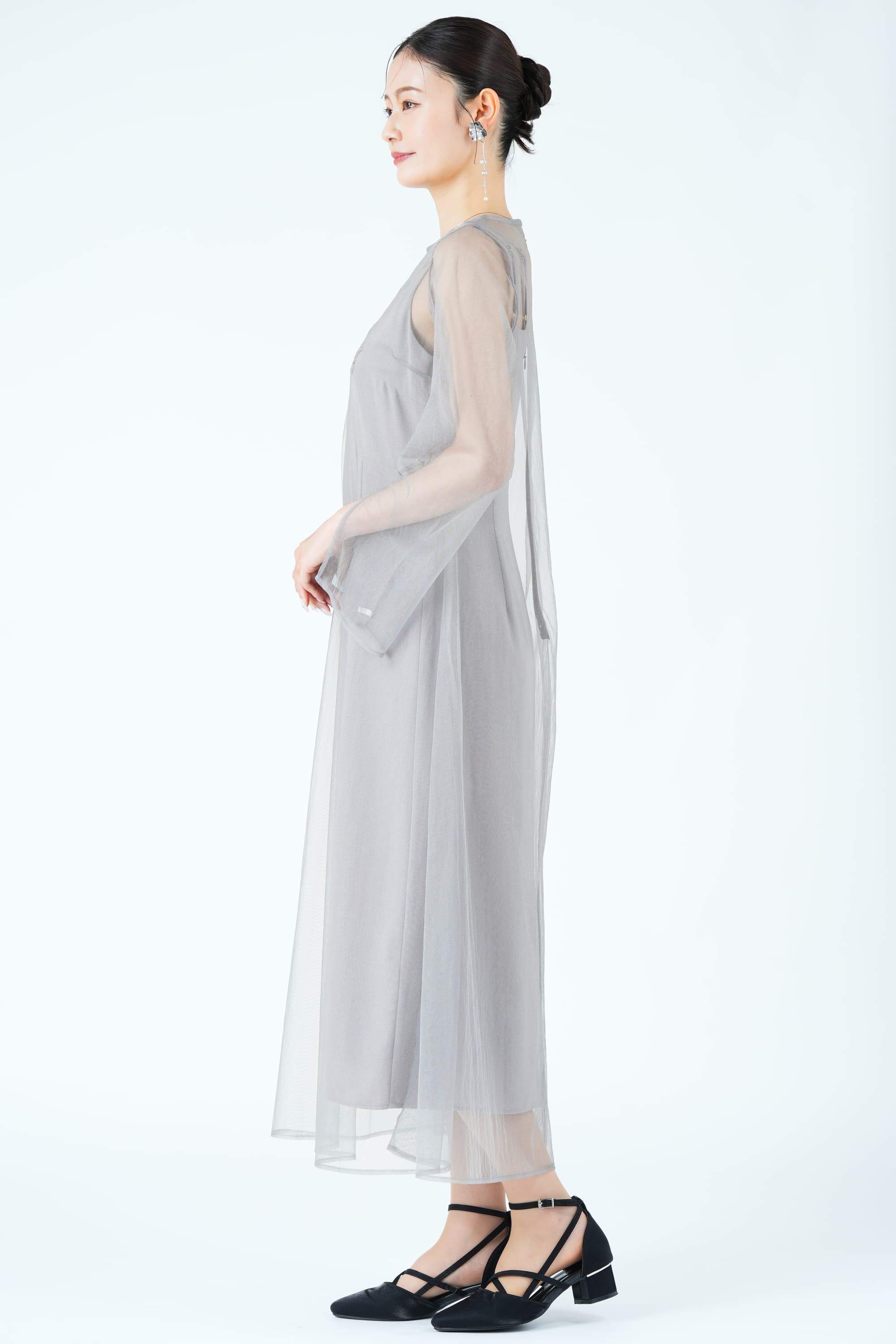 シアーグロウ花モチーフグレードレス