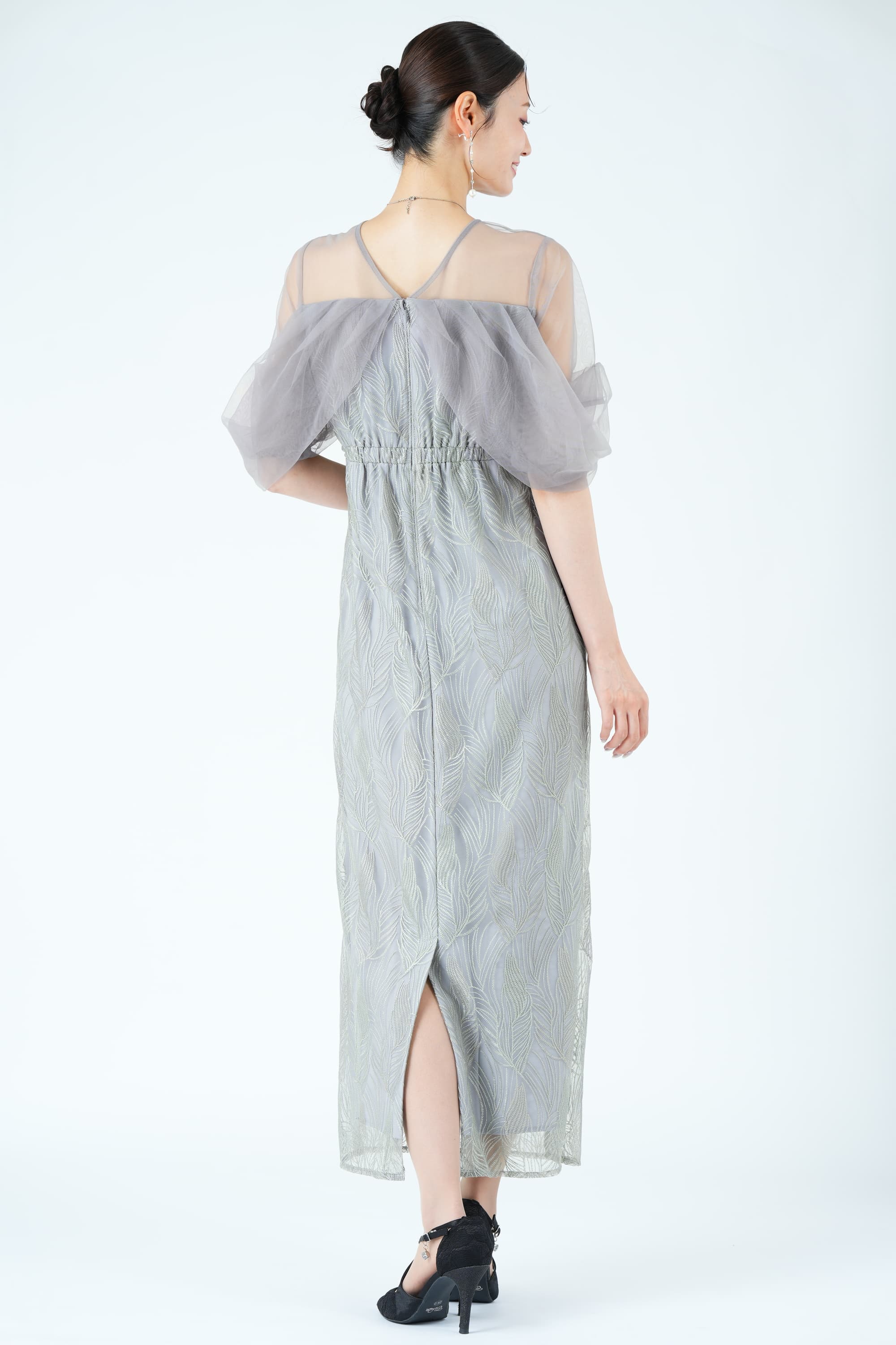 ツイストエアリーペンシルグレードレス