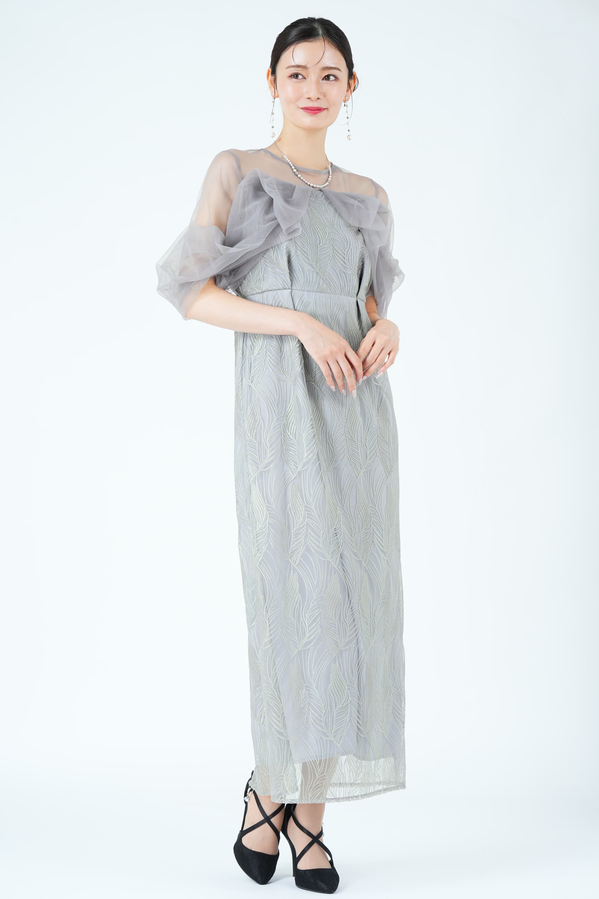 ツイストエアリーペンシルグレードレス