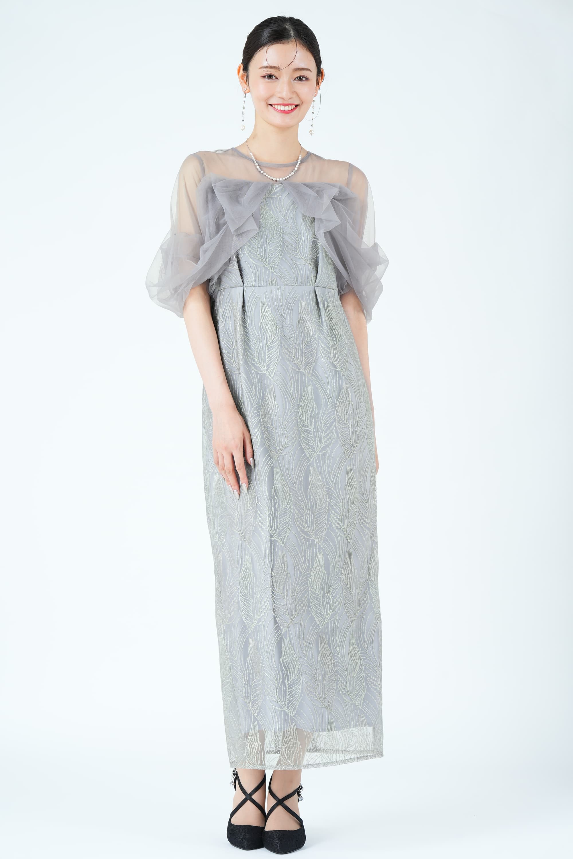 ツイストエアリーペンシルグレードレス