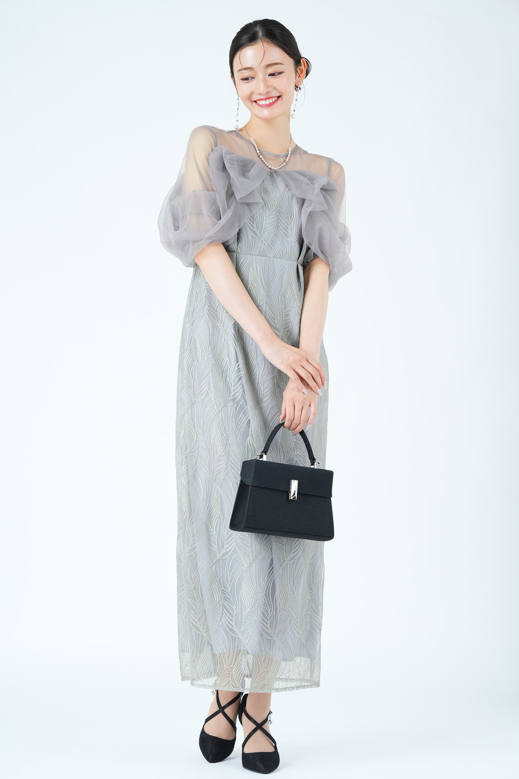 ツイストエアリーペンシルグレードレス