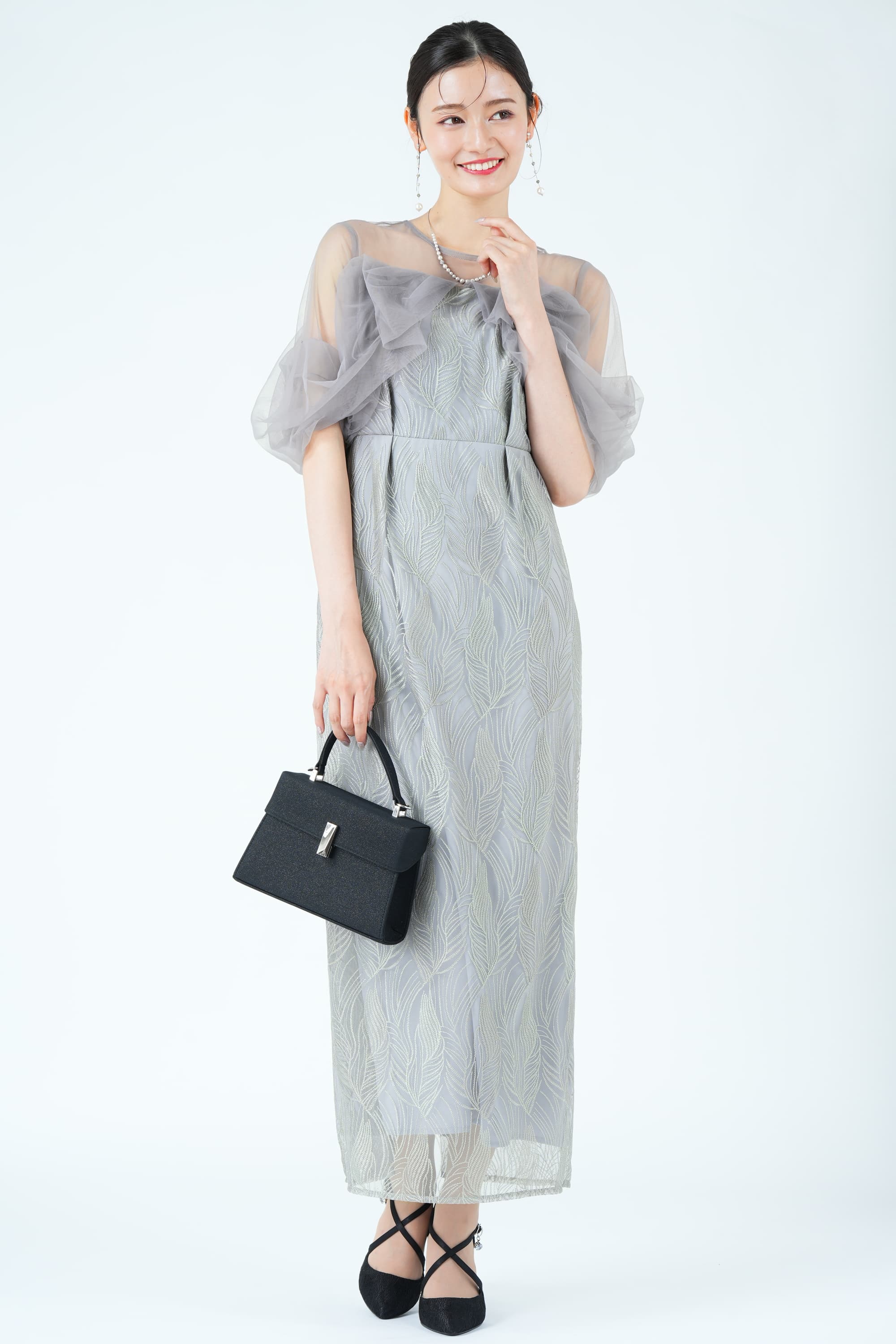 ツイストエアリーペンシルグレードレス