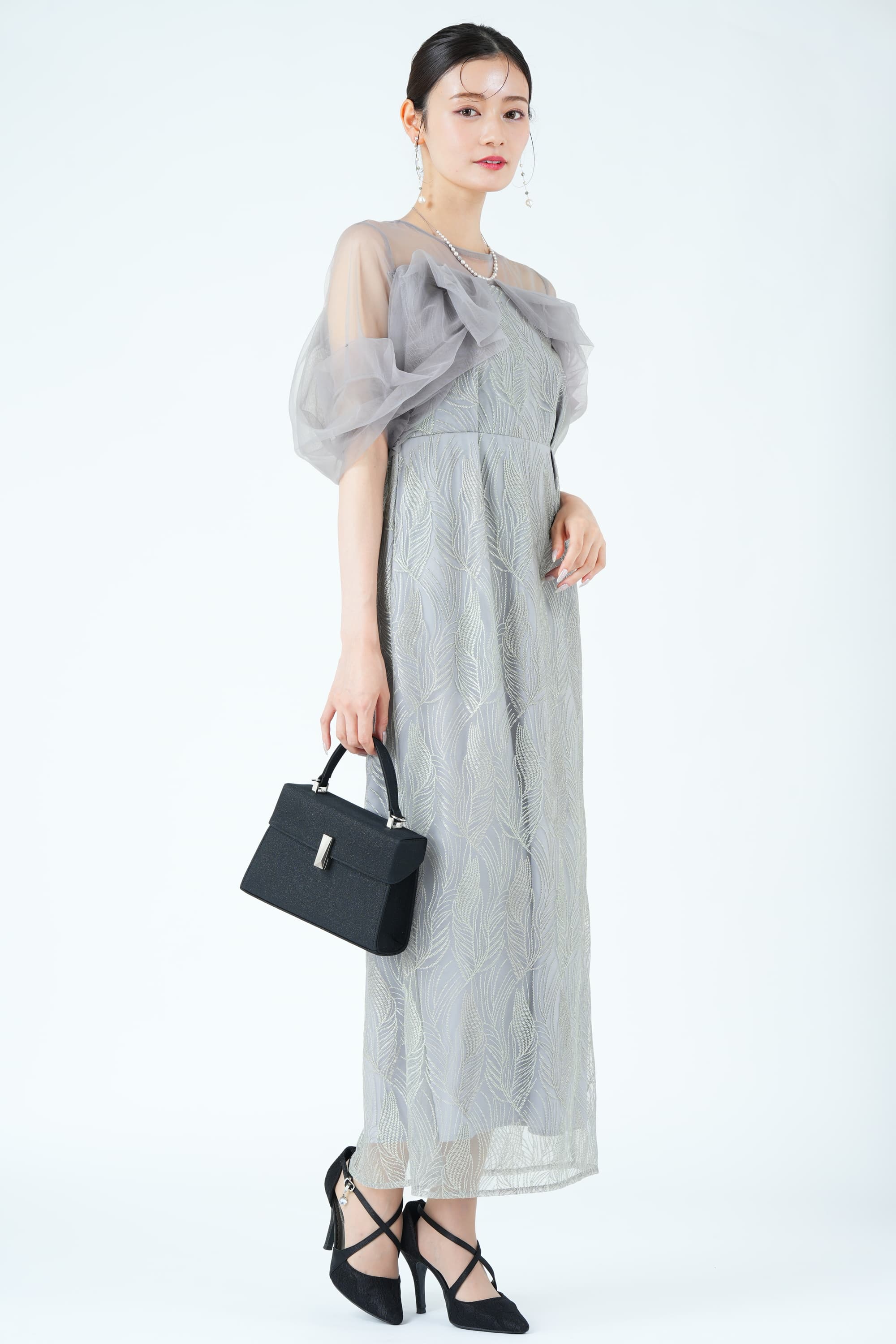 ツイストエアリーペンシルグレードレス