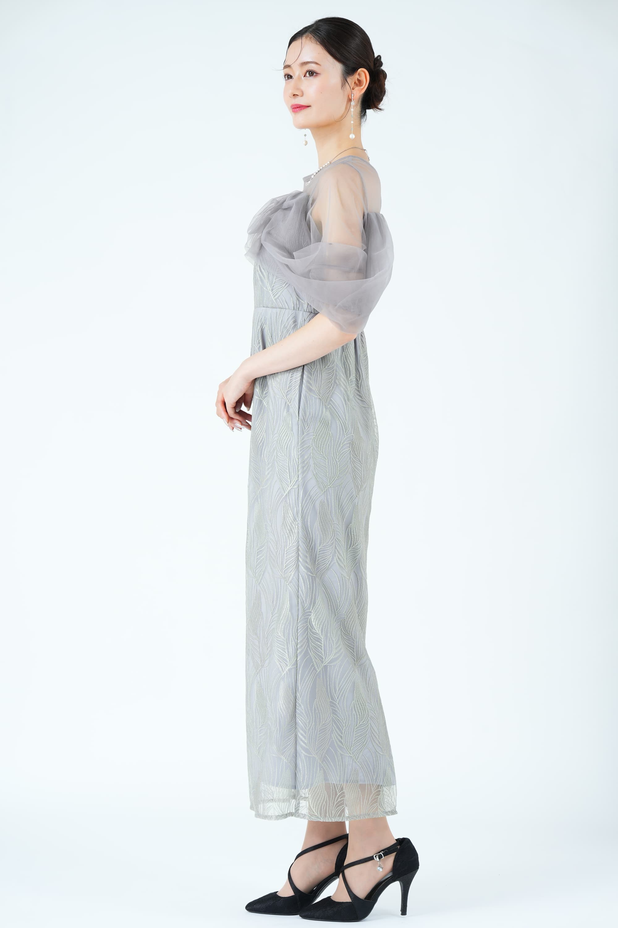 ツイストエアリーペンシルグレードレス