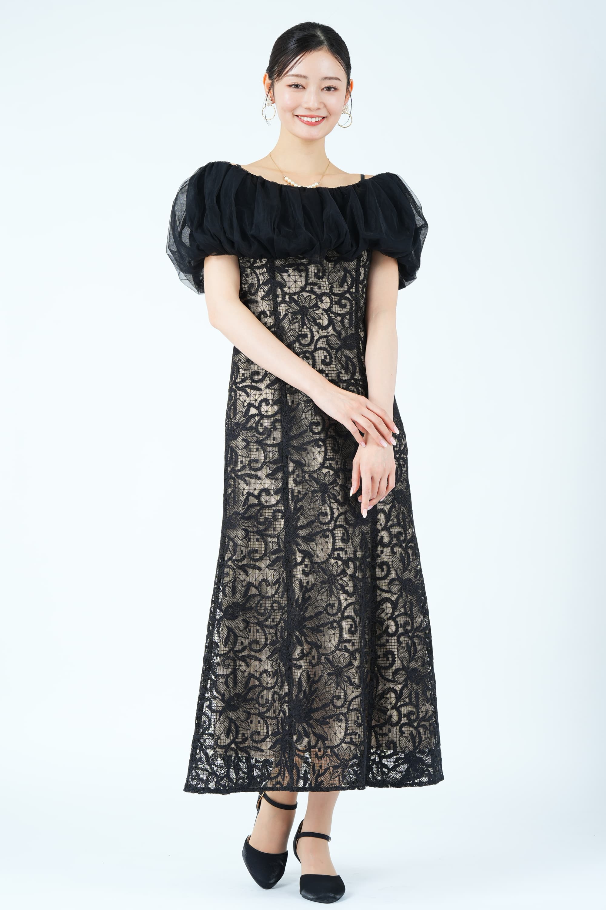 【未使用】LAGUNAMOONオーガンジー パーティドレス 黒 定価¥26400 未使用】LAGUNAMOONオーガンジー パーティドレス 黒 定価¥26400 - メルカリ