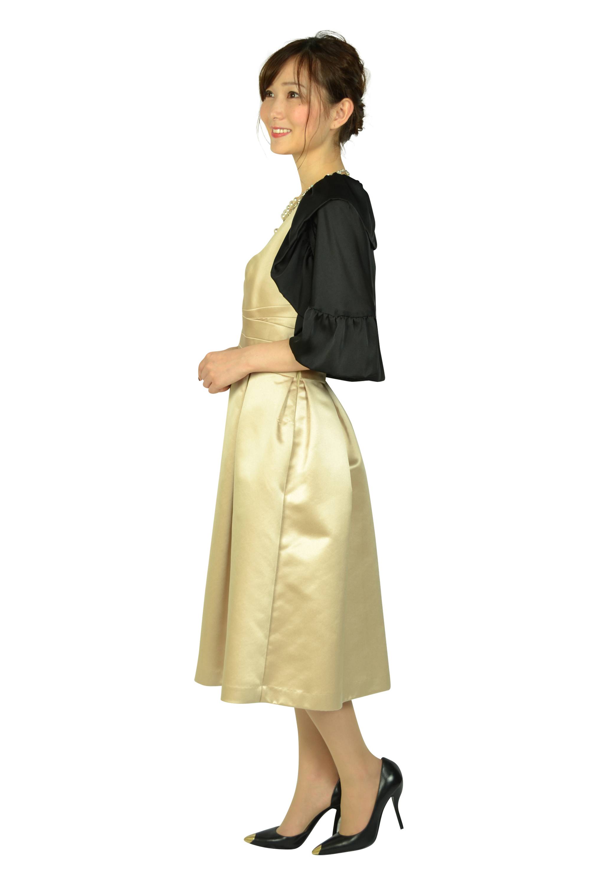 シャンパンミディドレスセット