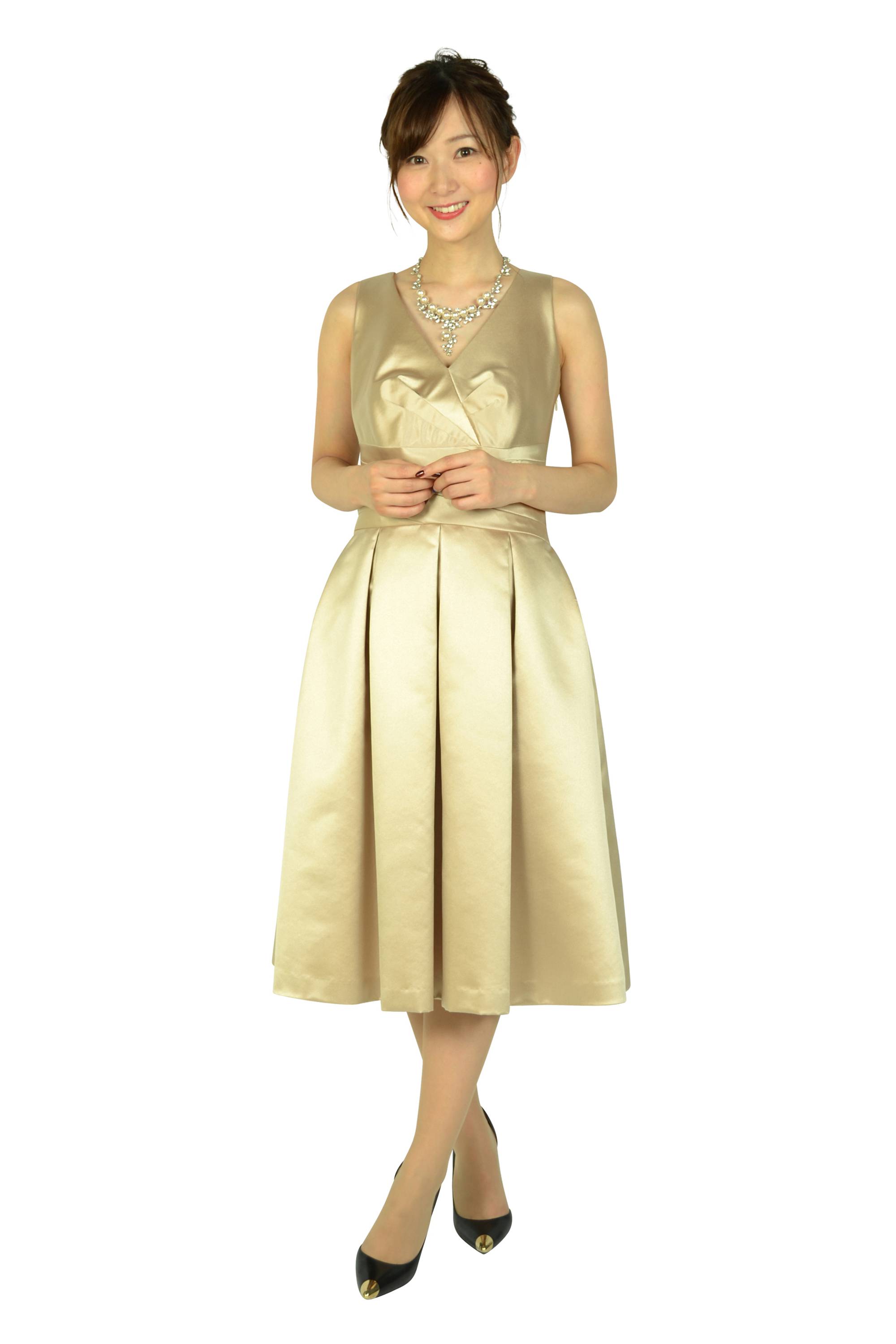 シャンパンミディドレスセット