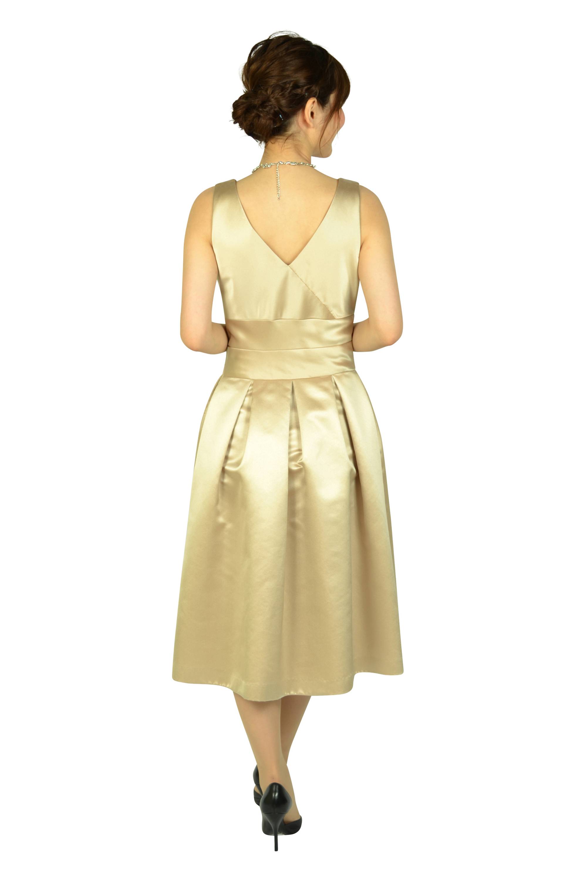 シャンパンミディドレスセット