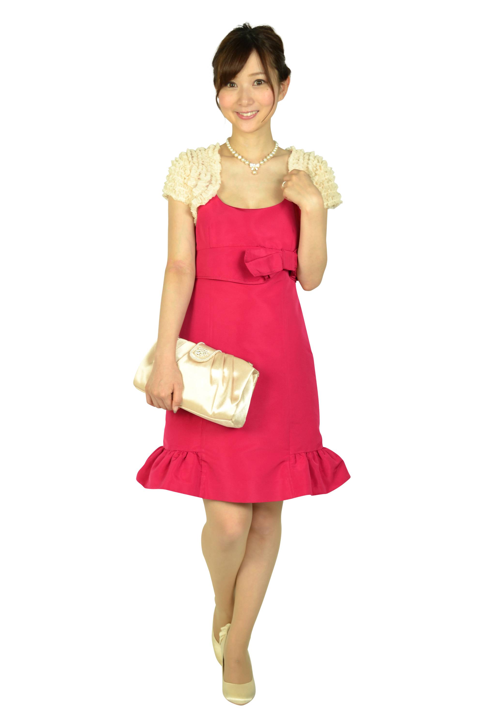 フューシャピンクリボンドレスセット