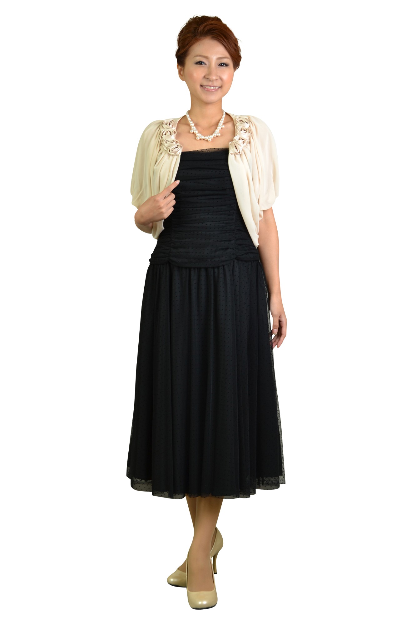 アイボリーふんわりローズボレロ