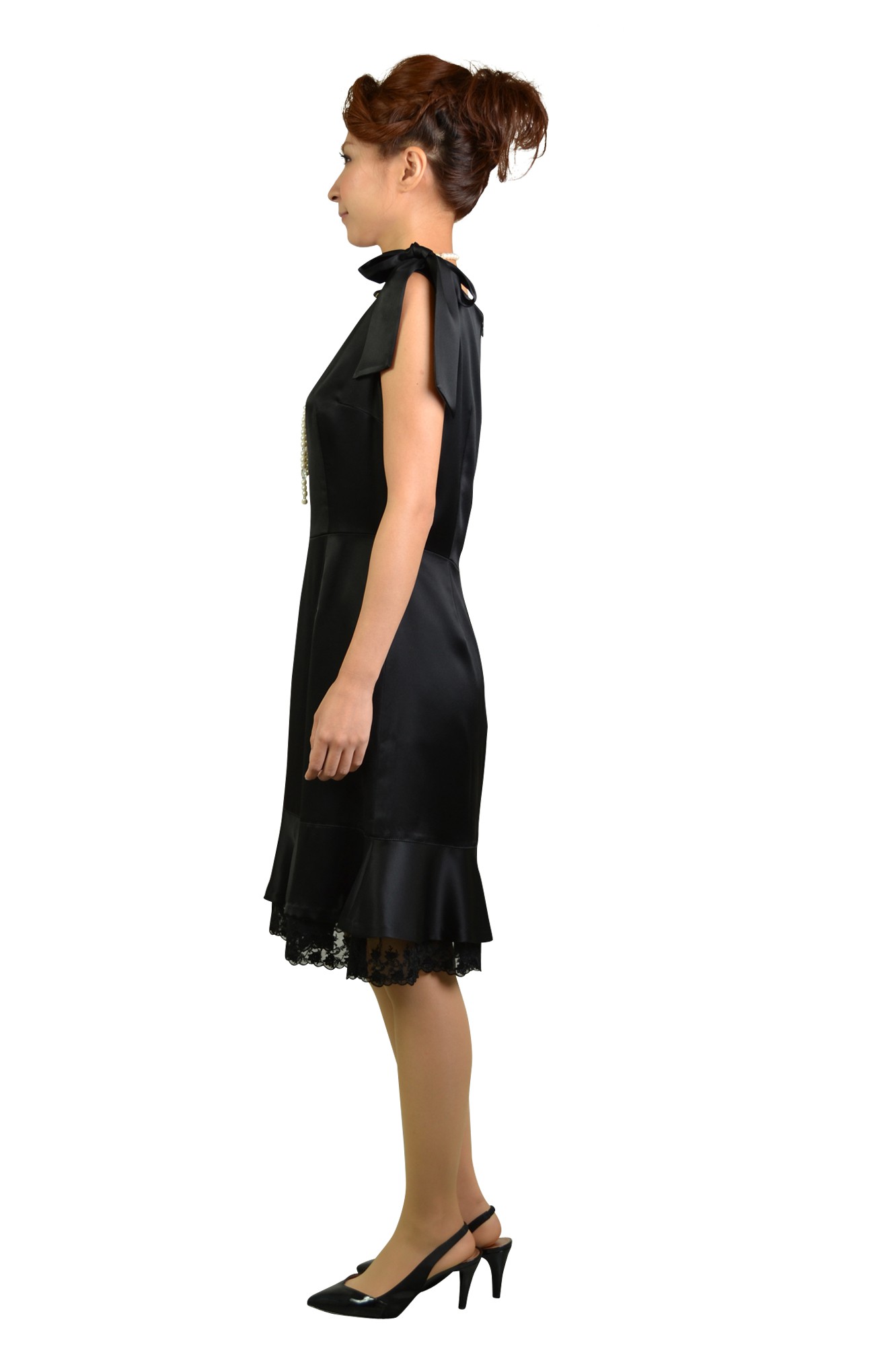 シンプルブラックドレスセット