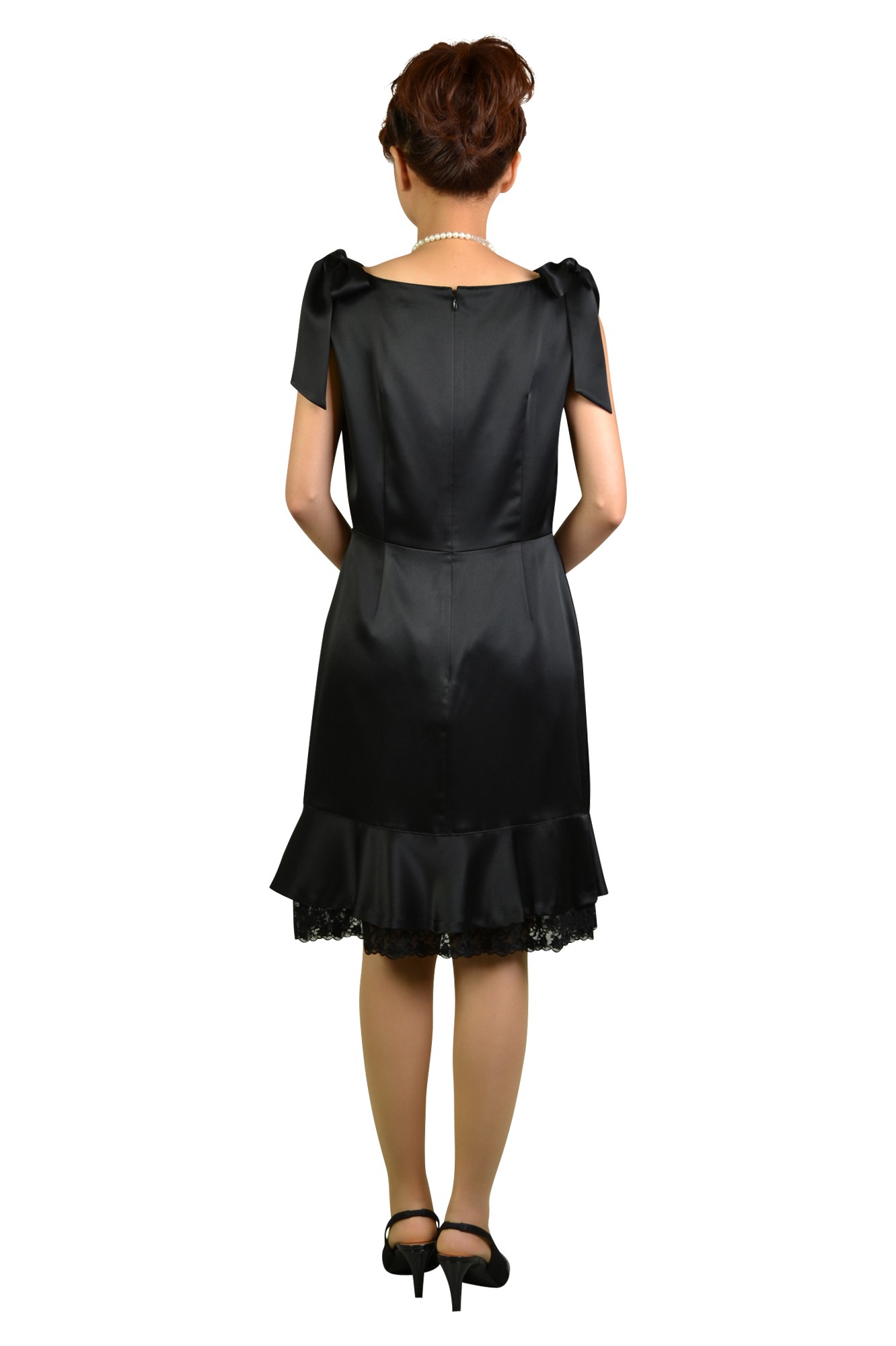 シンプルブラックドレスセット