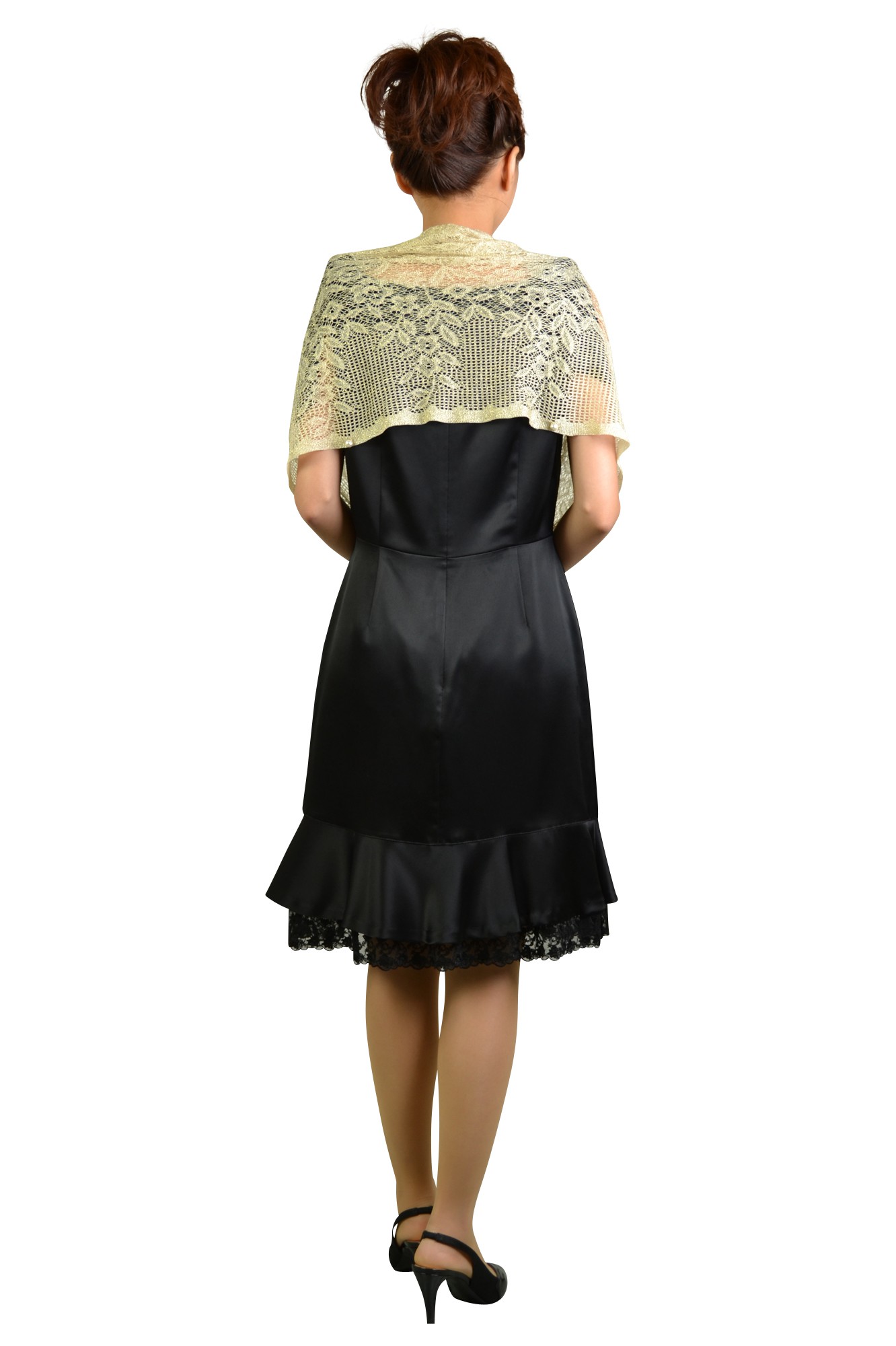 シンプルブラックドレスセット