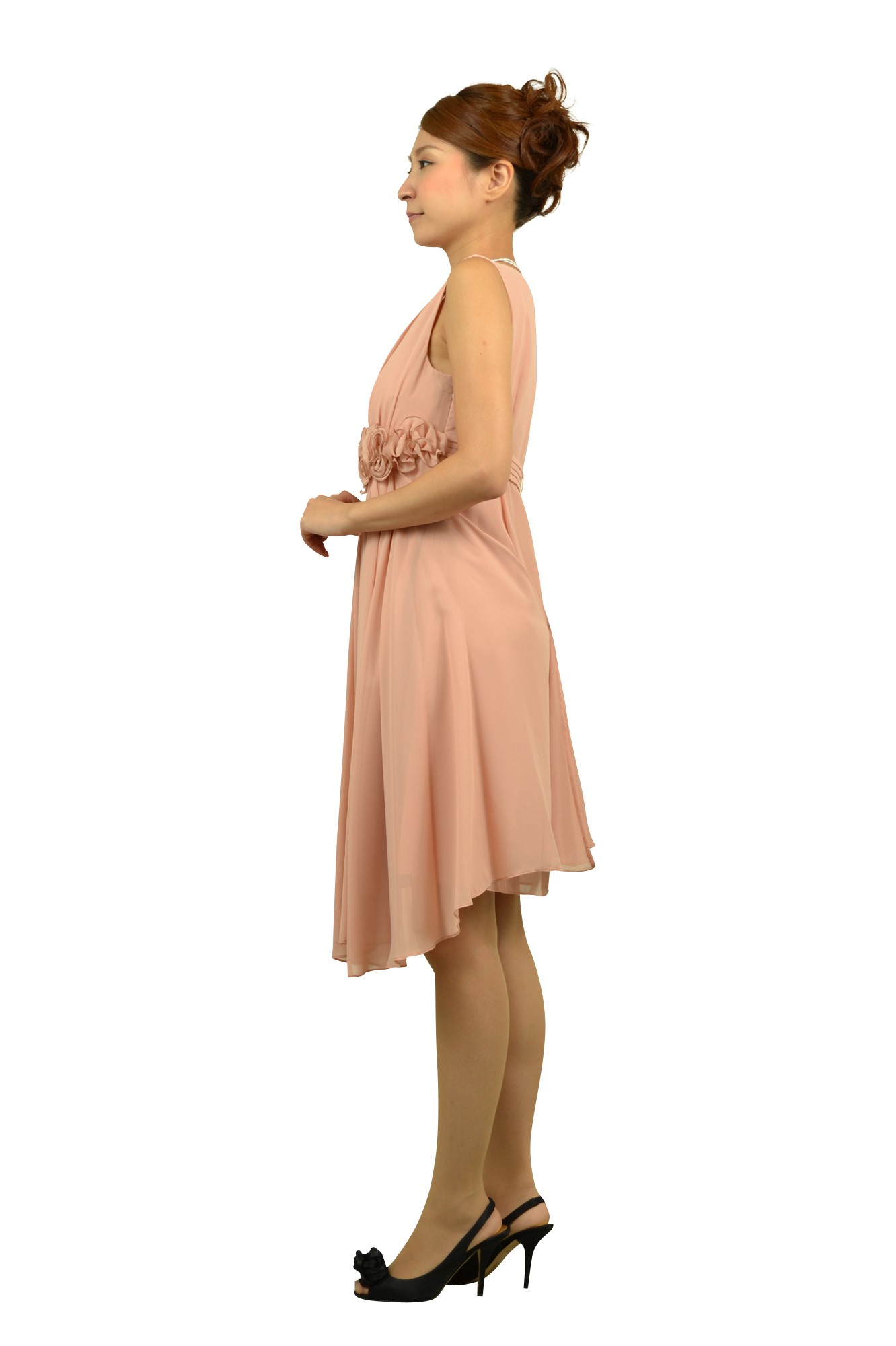 柔らかピンクローズドレスセット