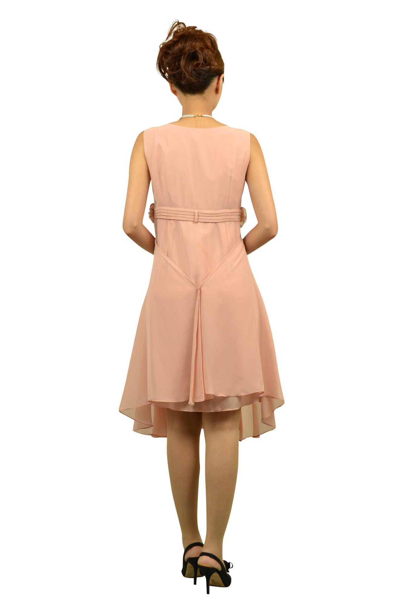 柔らかピンクローズドレスセット