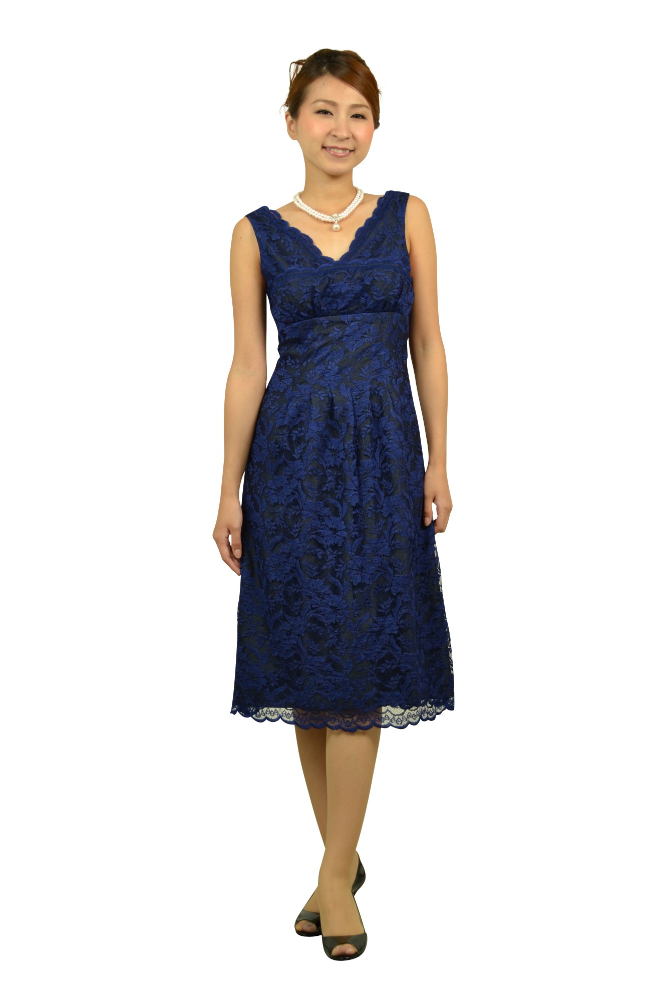 総レースブルードレスセット