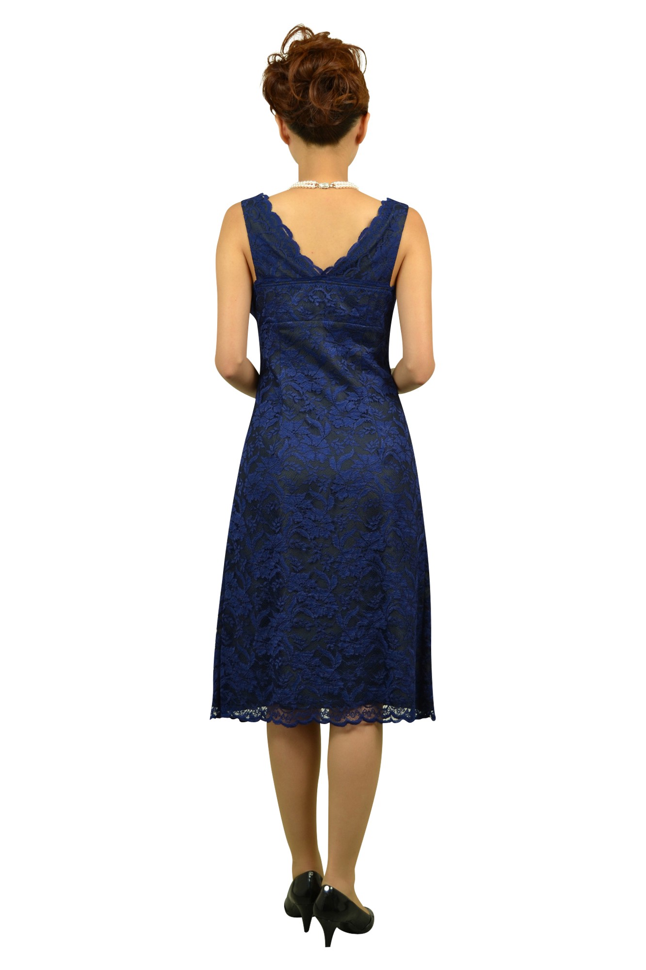 総レースブルードレスセット