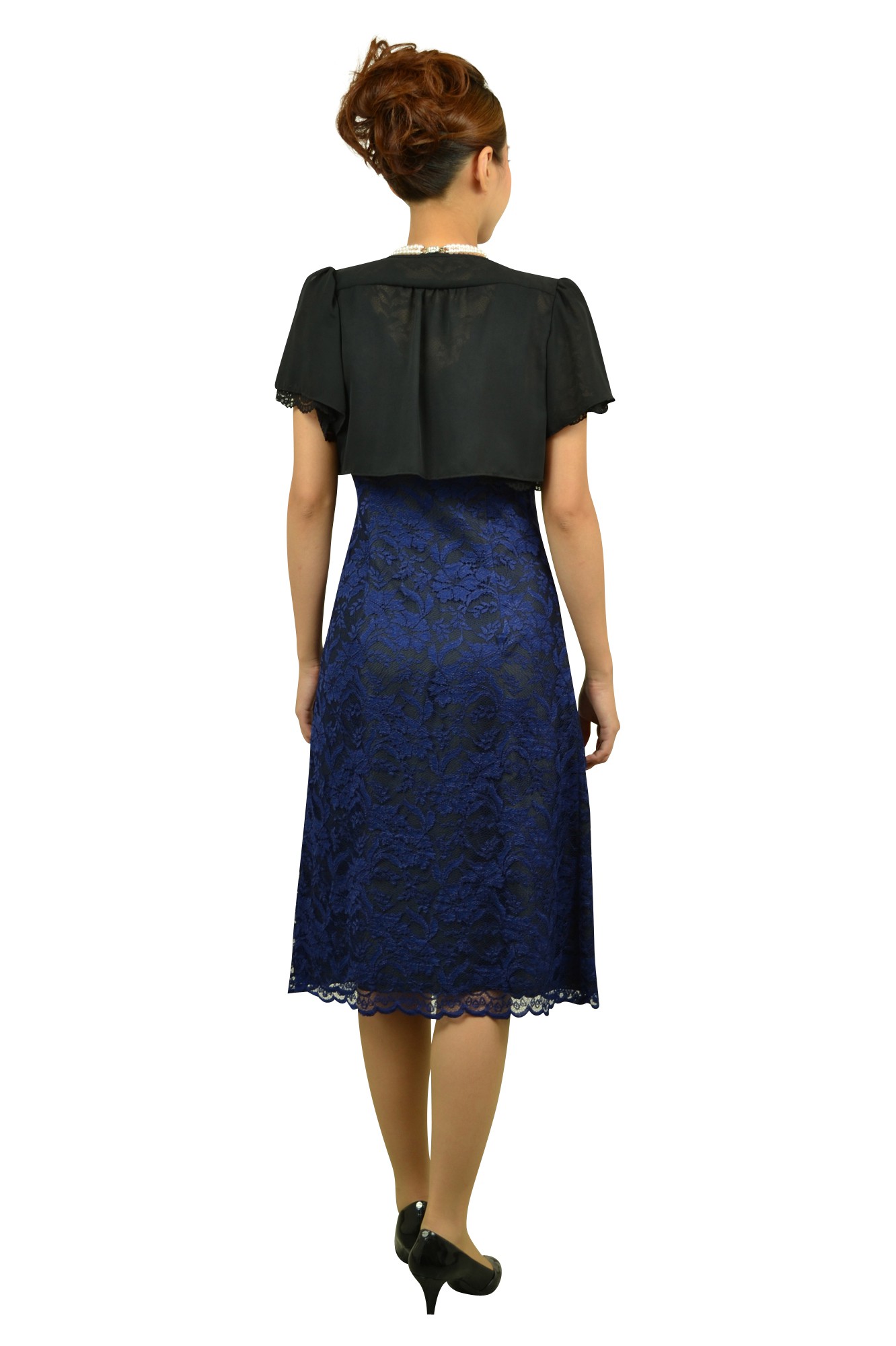 総レースブルードレスセット