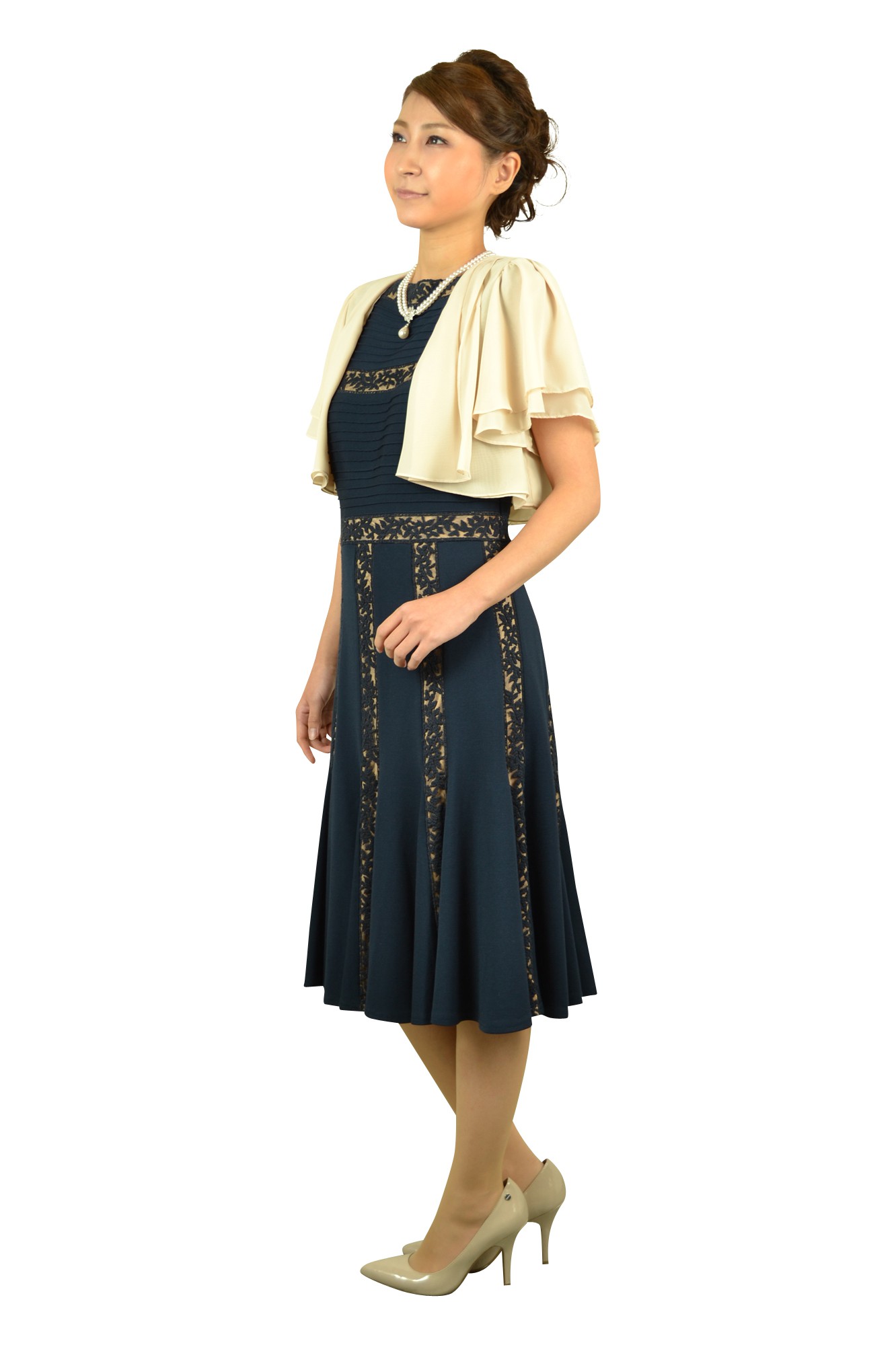 ネイビーエレガントドレスセット