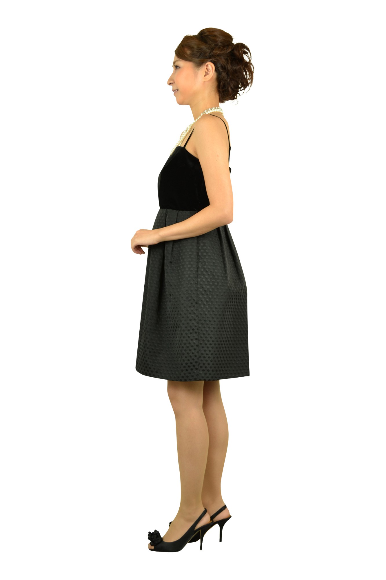 ブラックコクーンスカートドレスセット