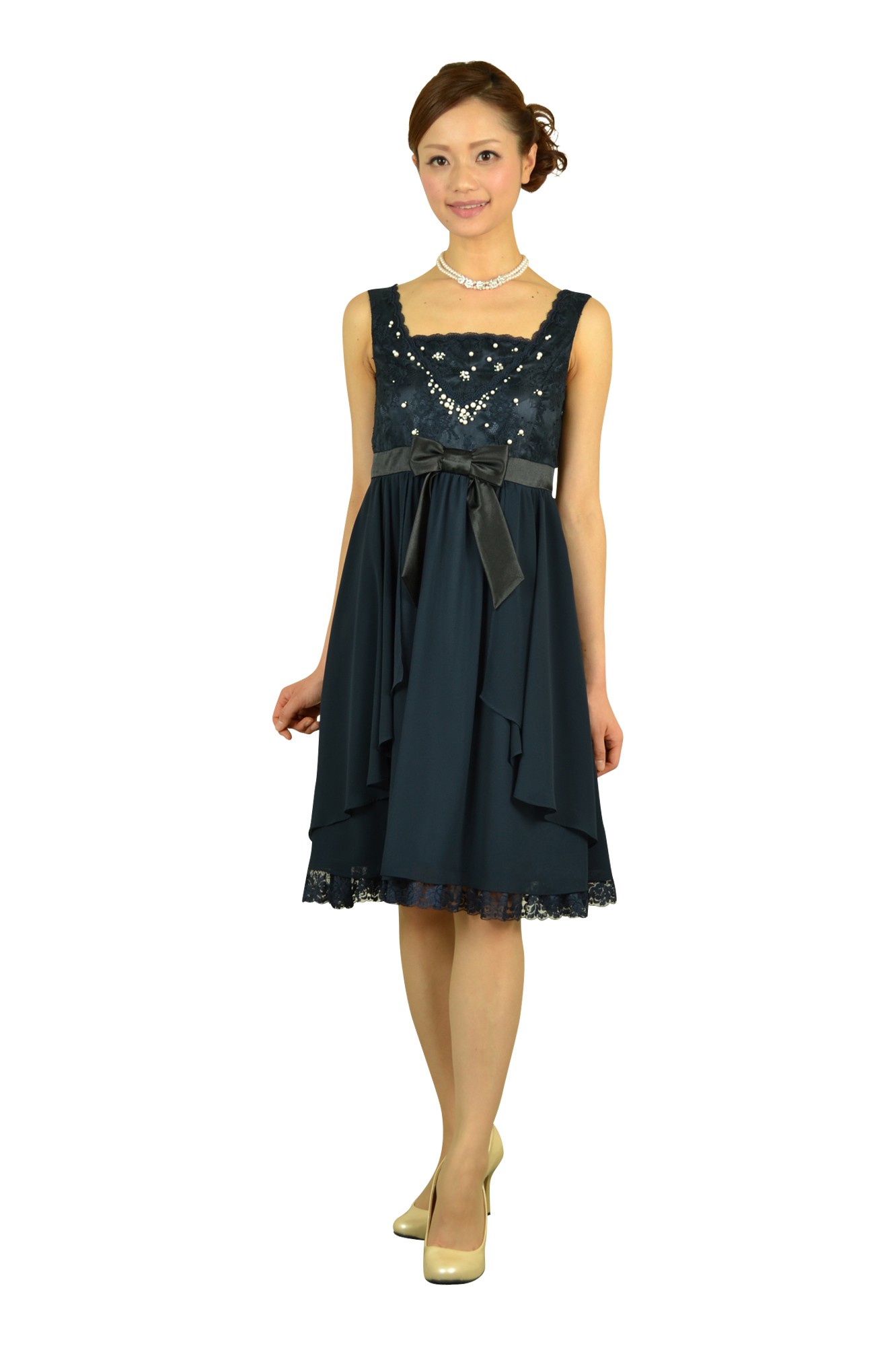 ネイビーリボンドレスセット