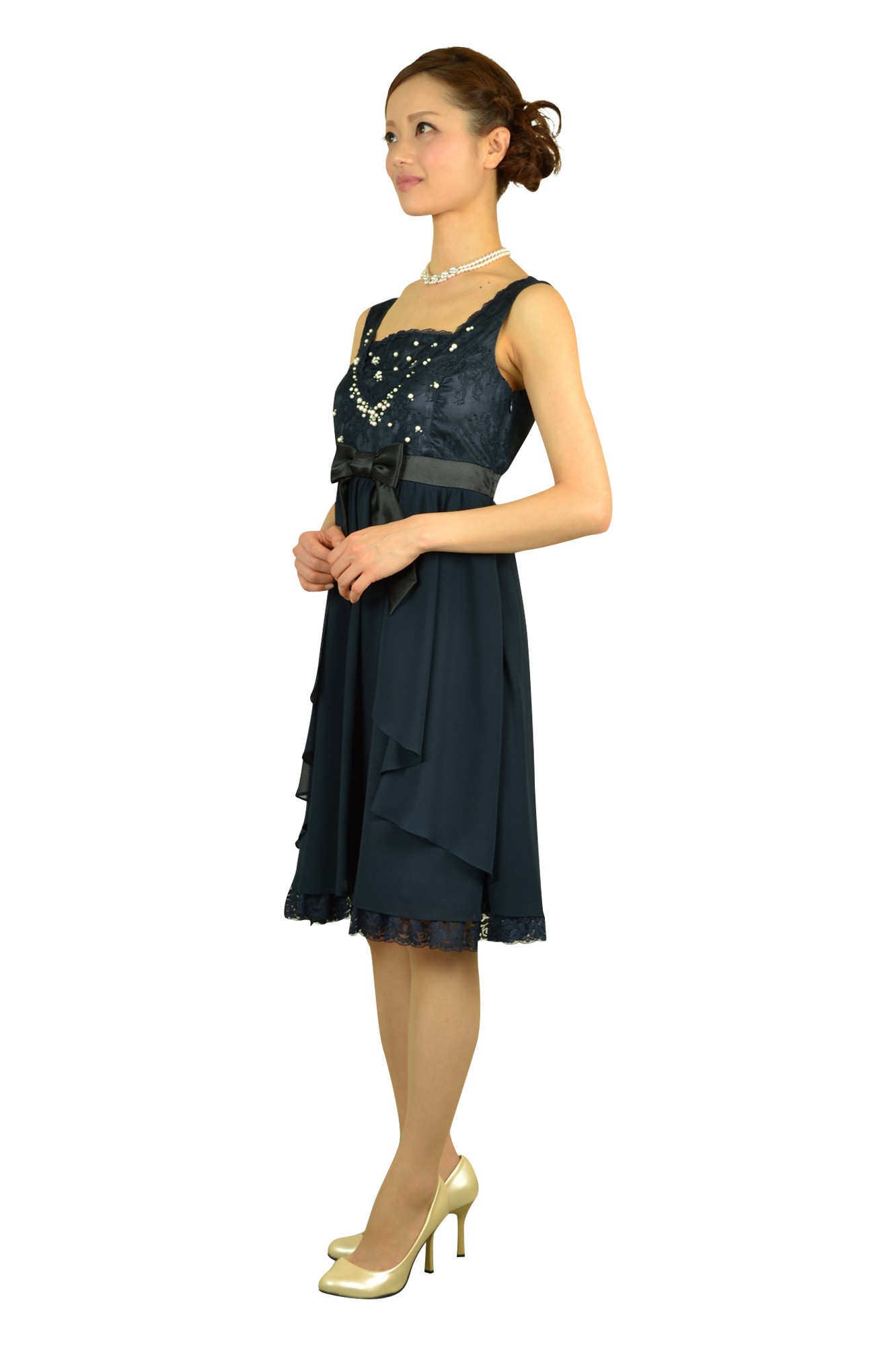 ネイビーリボンドレスセット