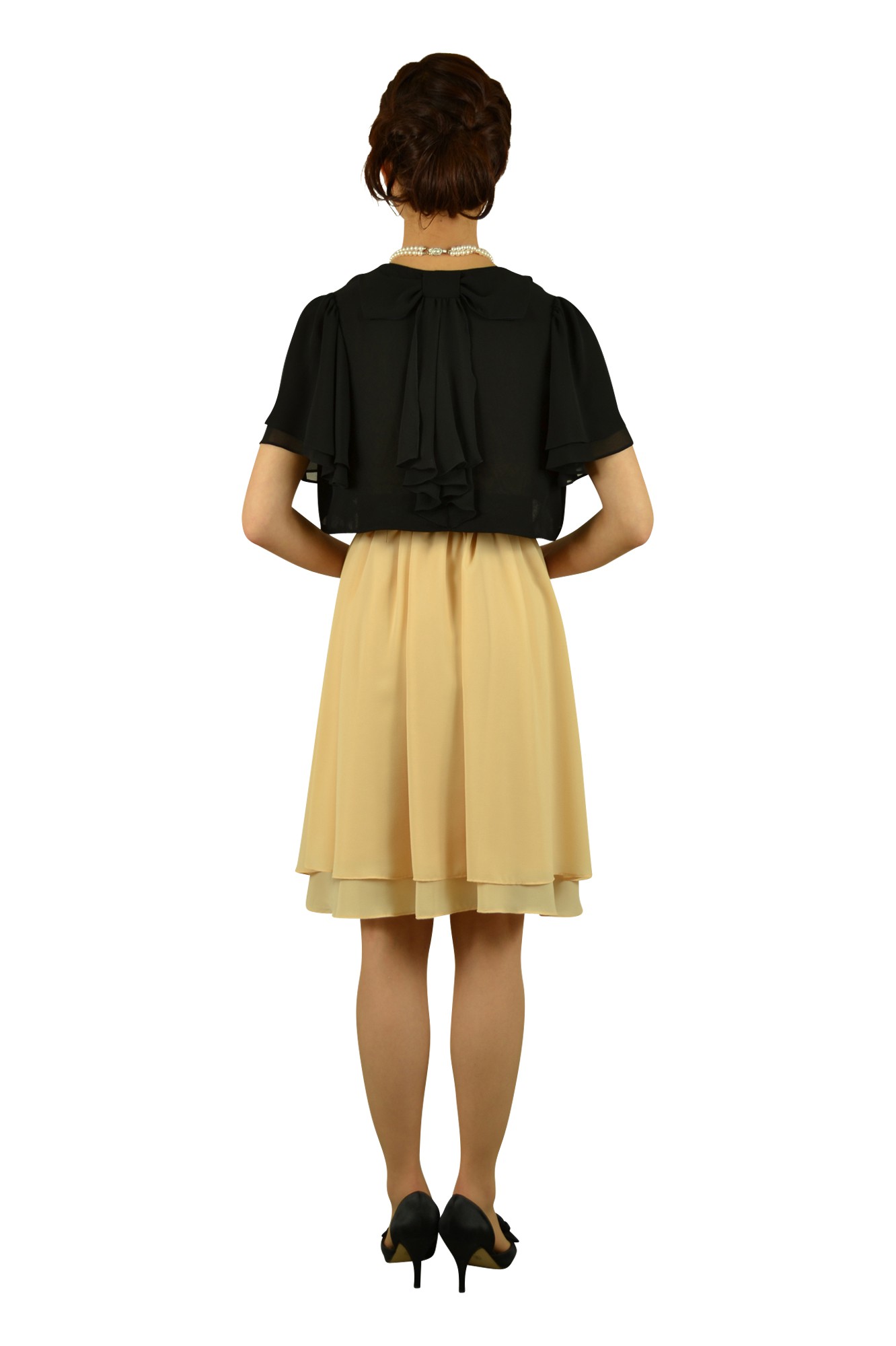 クリームカラードレスセット