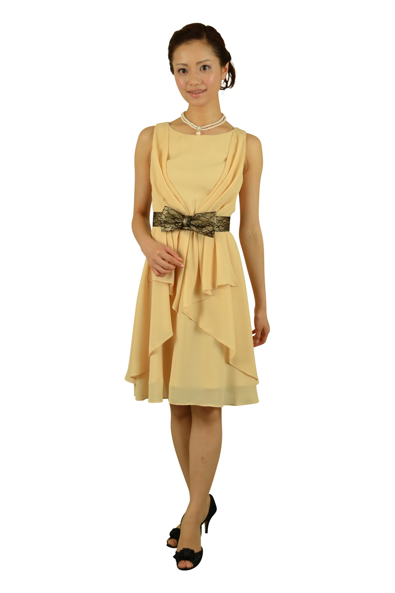 クリームカラードレスセット