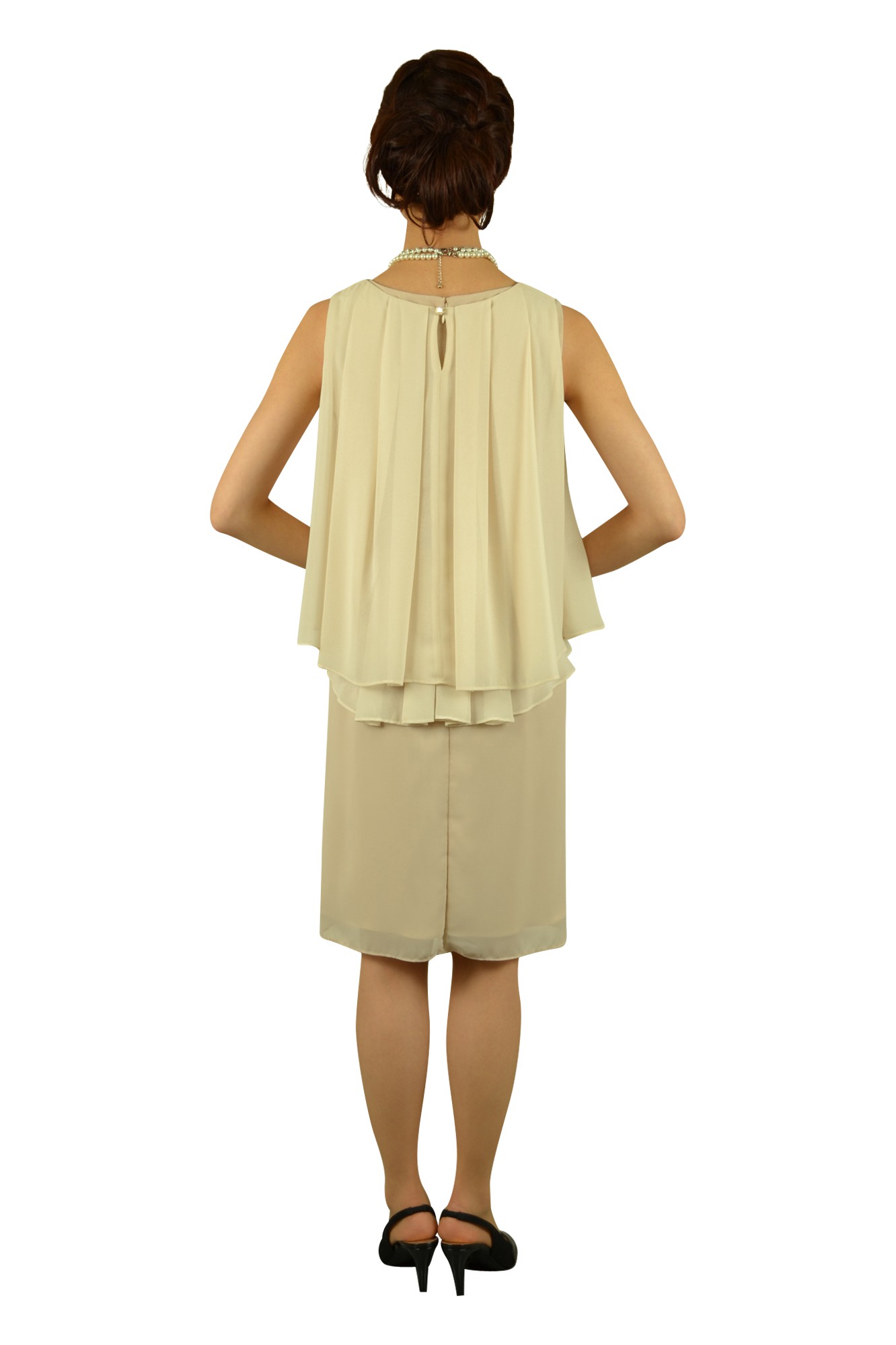 シンプルベージュドレスセット