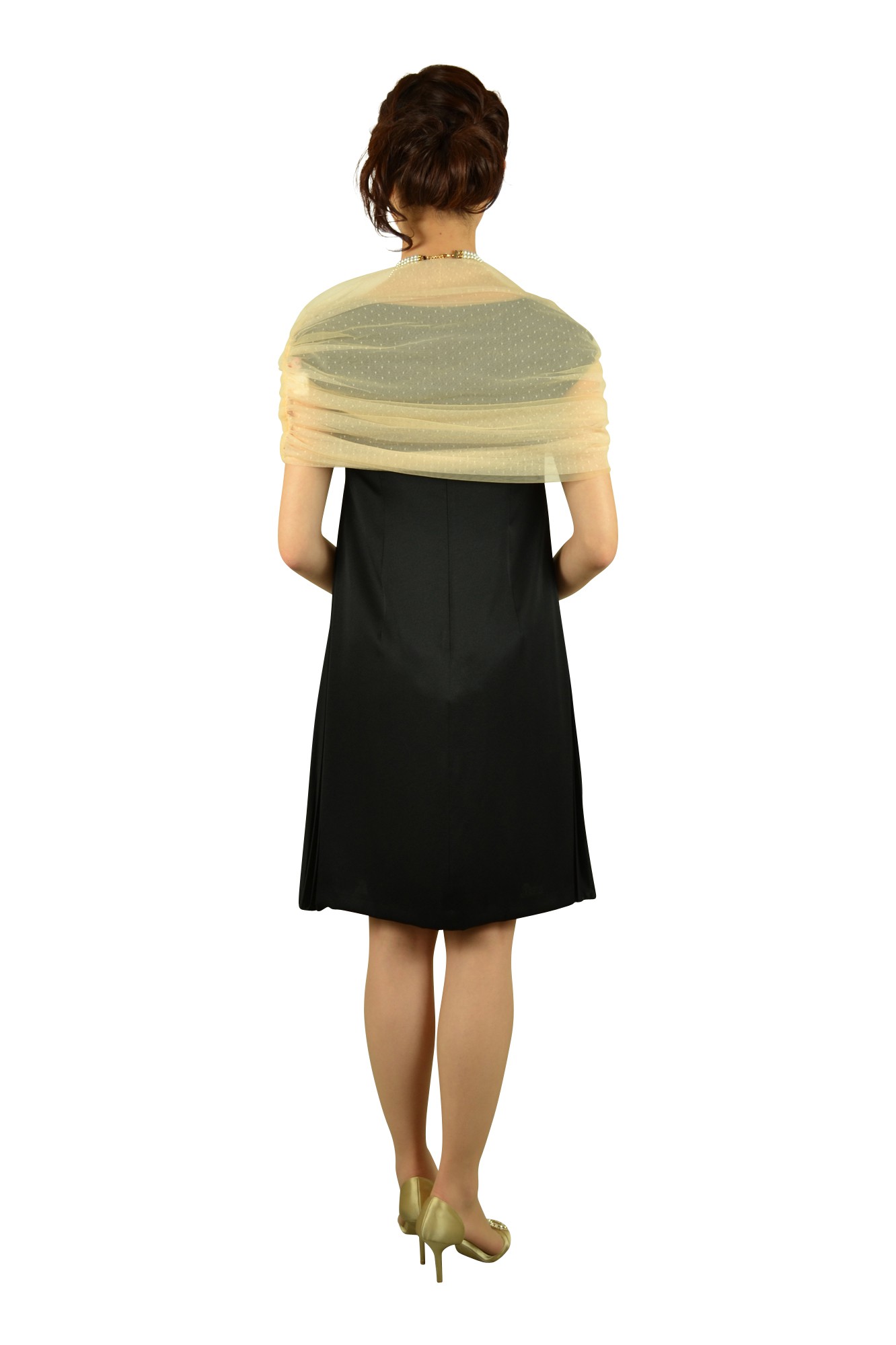 シンプルブラックドレスセット