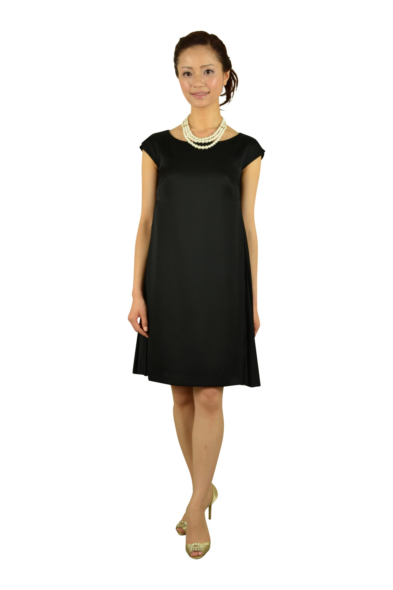 シンプルブラックドレスセット