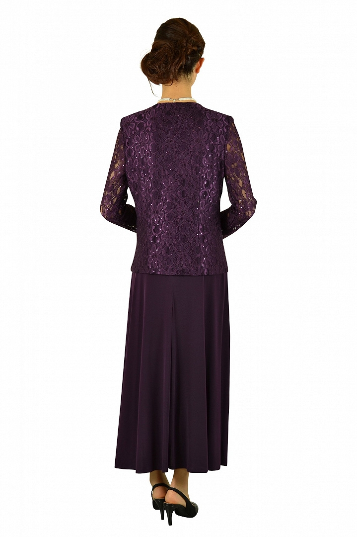 ダークパープルジャケット&ドレスセット