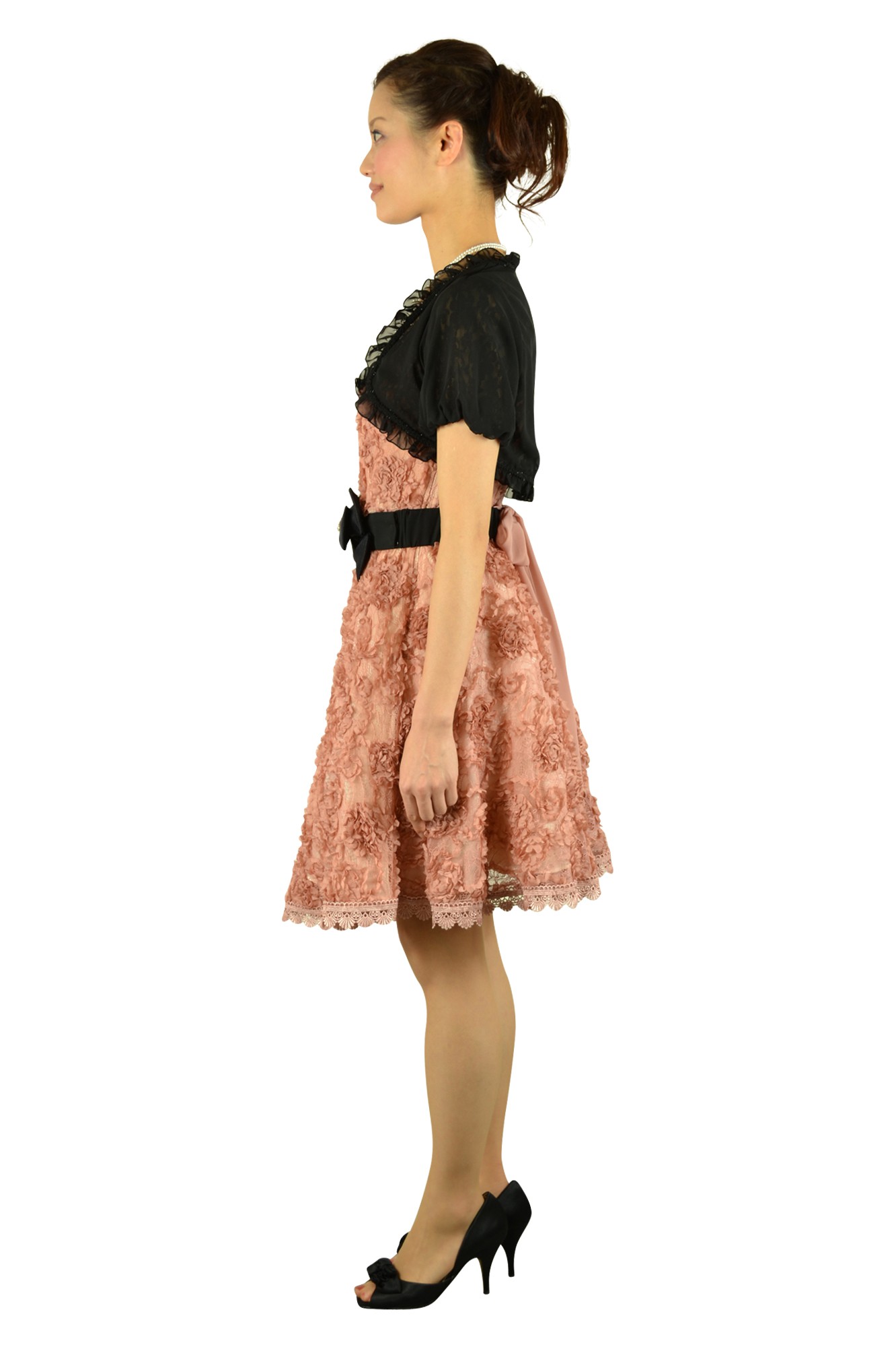 ピンク総フラワードレスセット