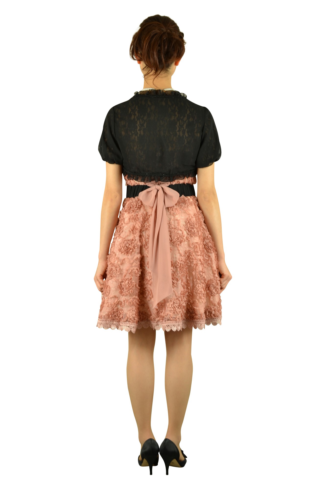 ピンク総フラワードレスセット