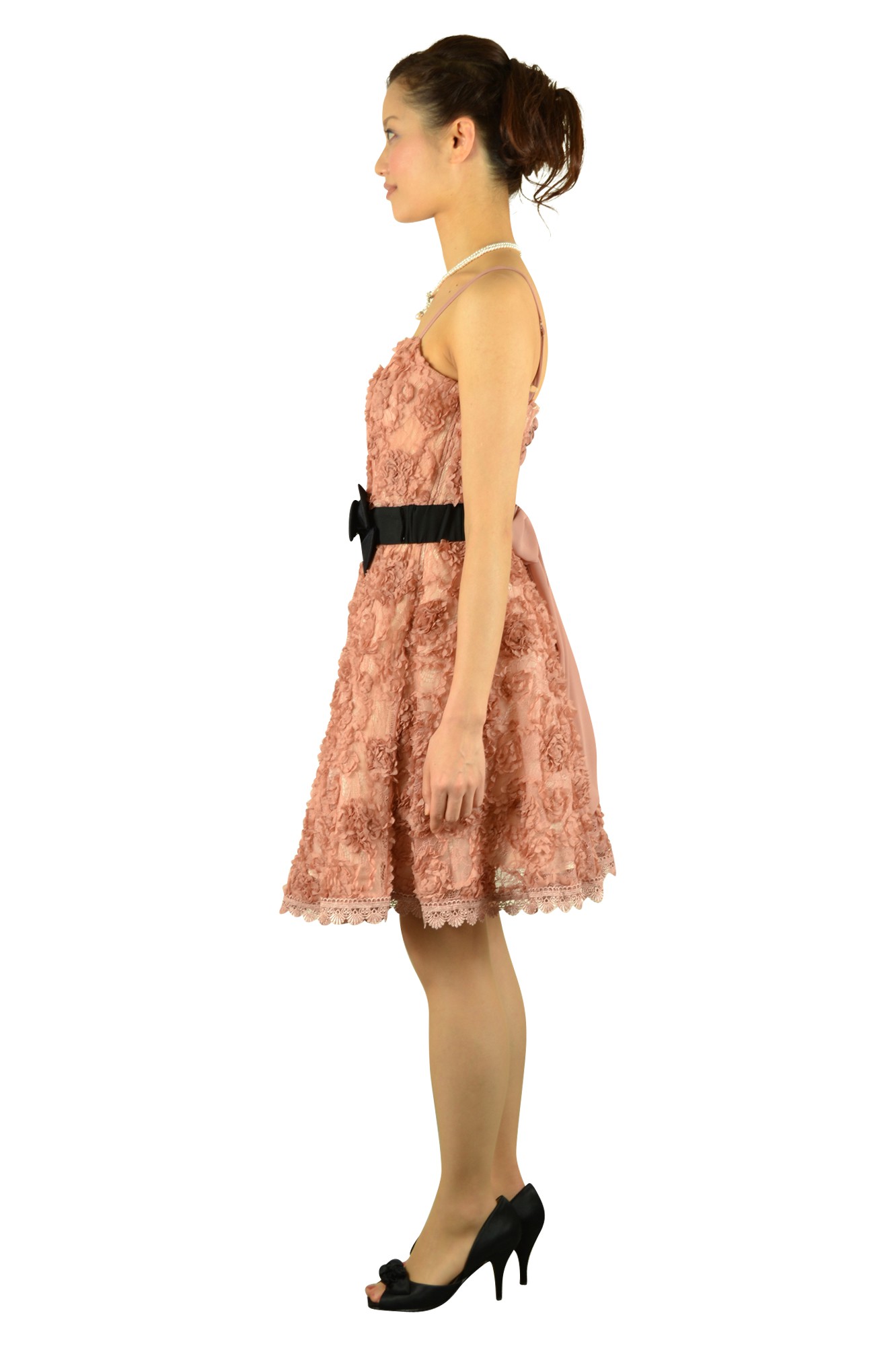 ピンク総フラワードレスセット