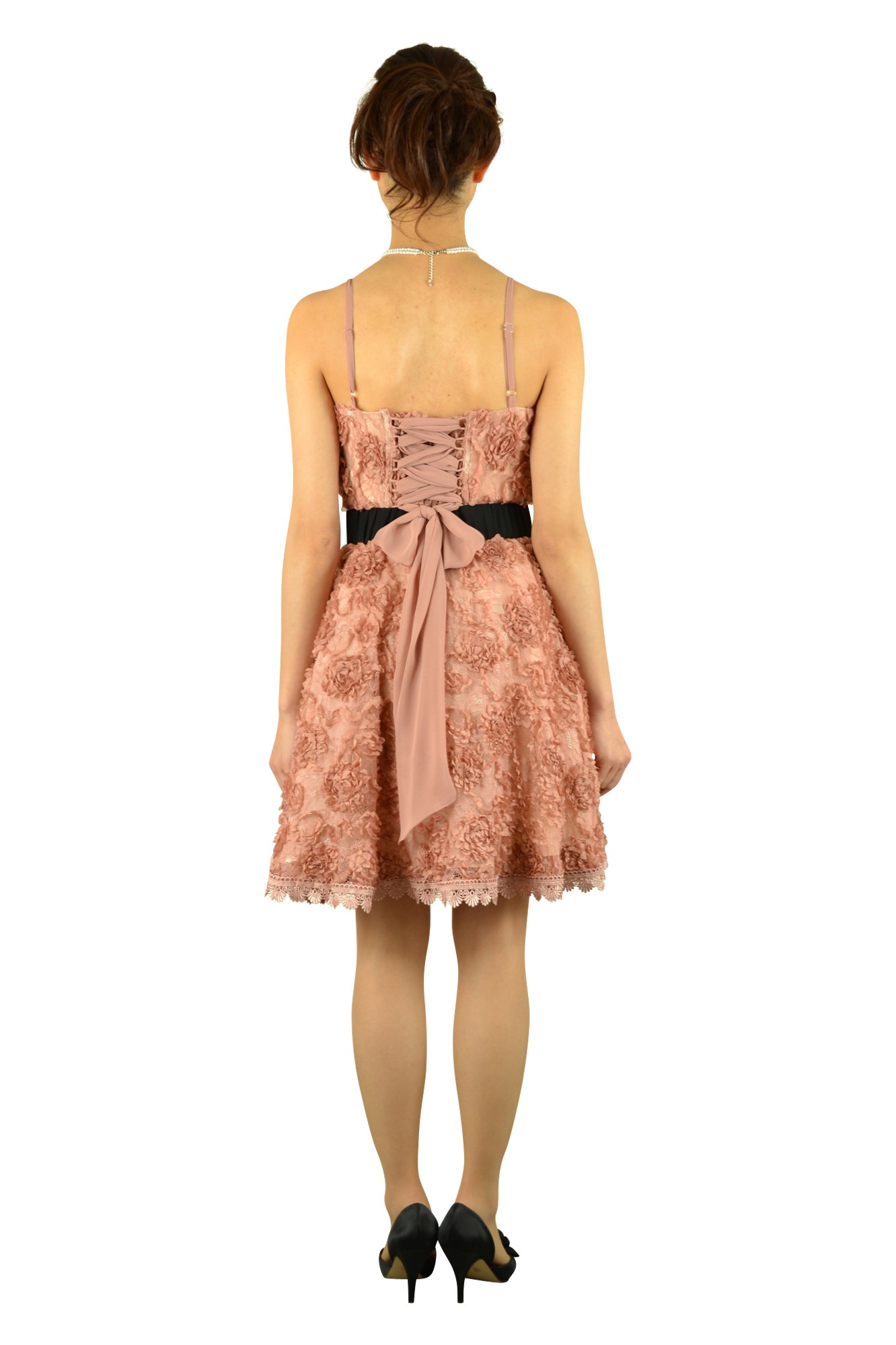 ピンク総フラワードレスセット