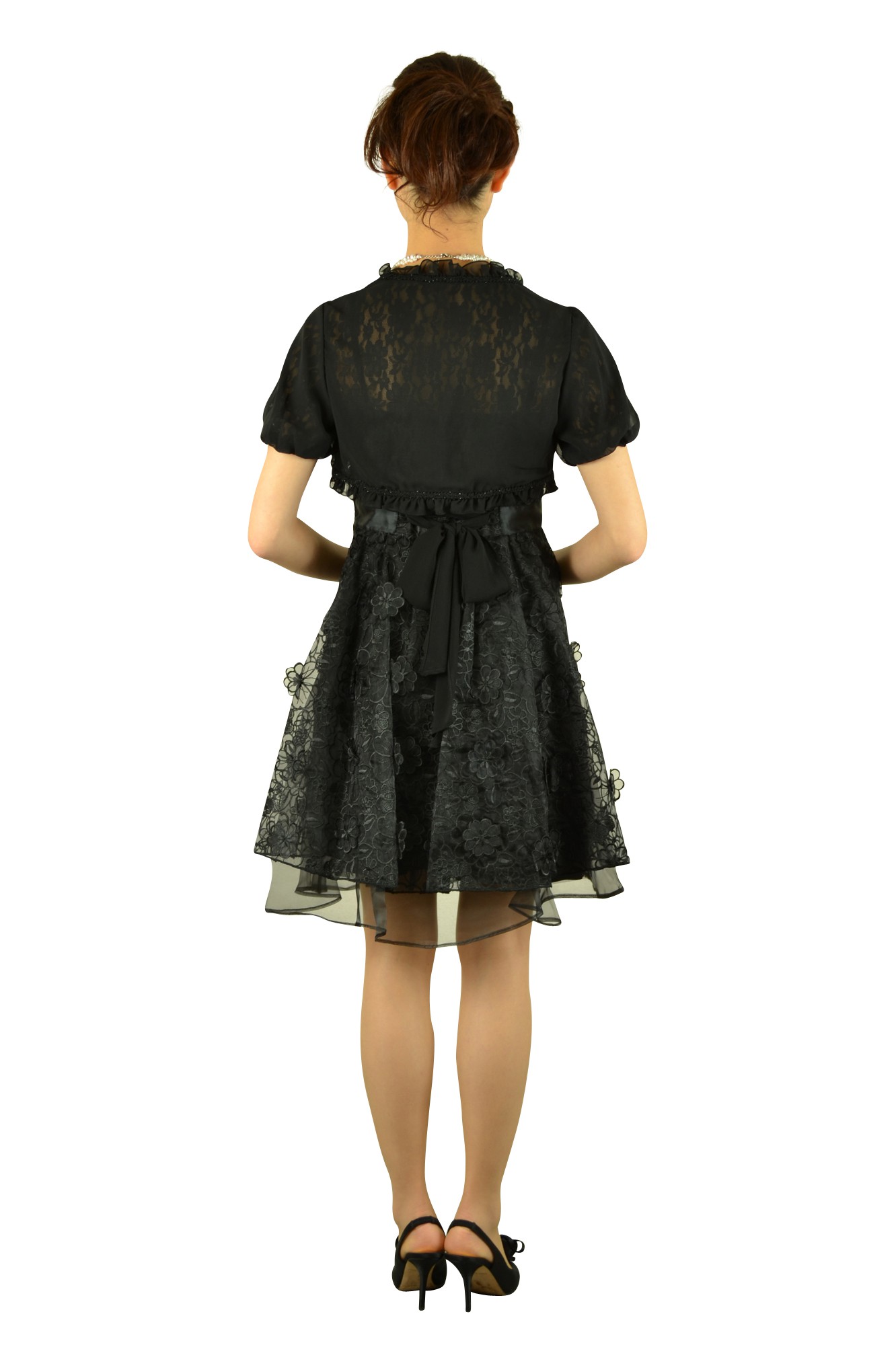 ブラック総フラワードレスセット